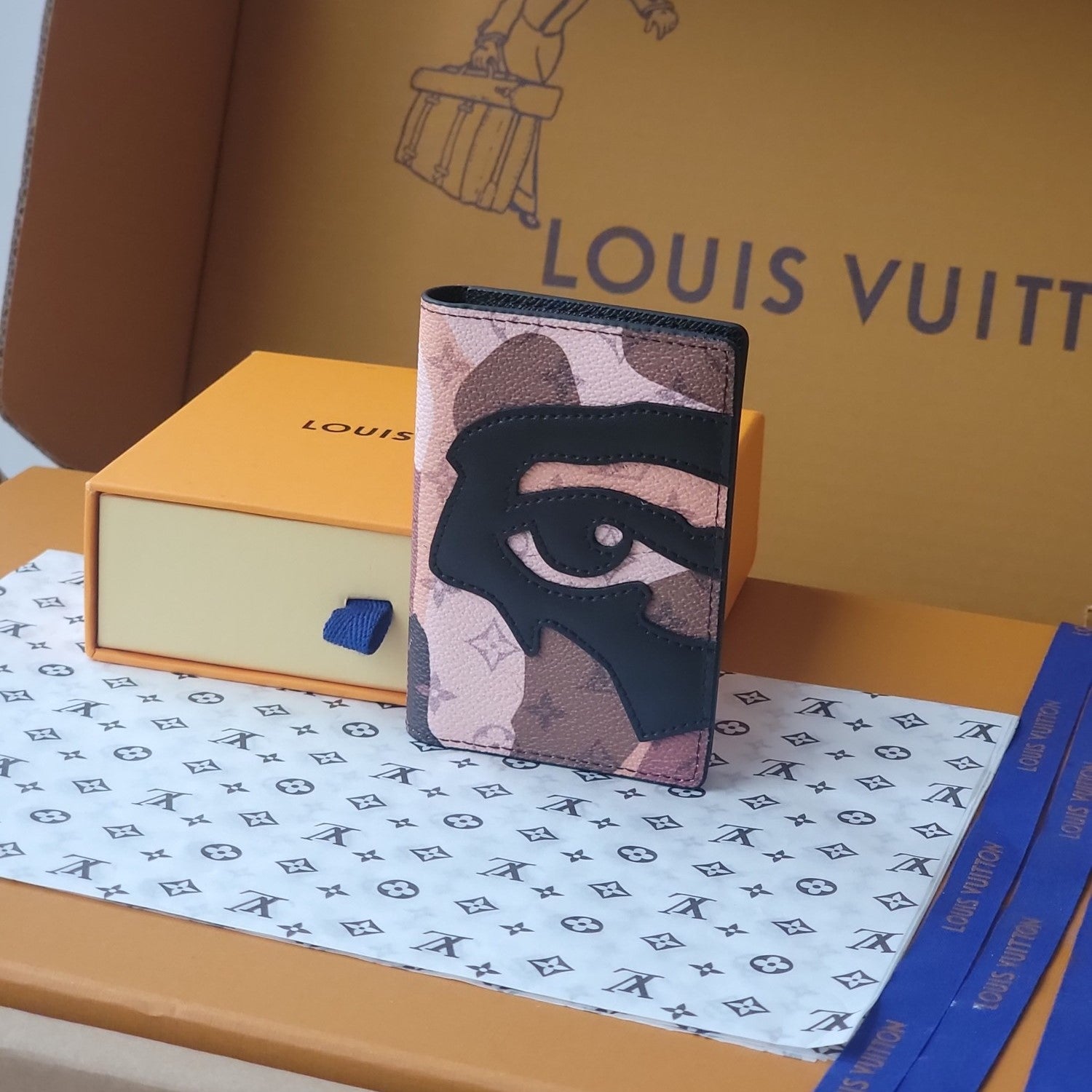 LV M82574 Faces Pocket Organizer Brown Monogram Canvas & Cowhide mysite