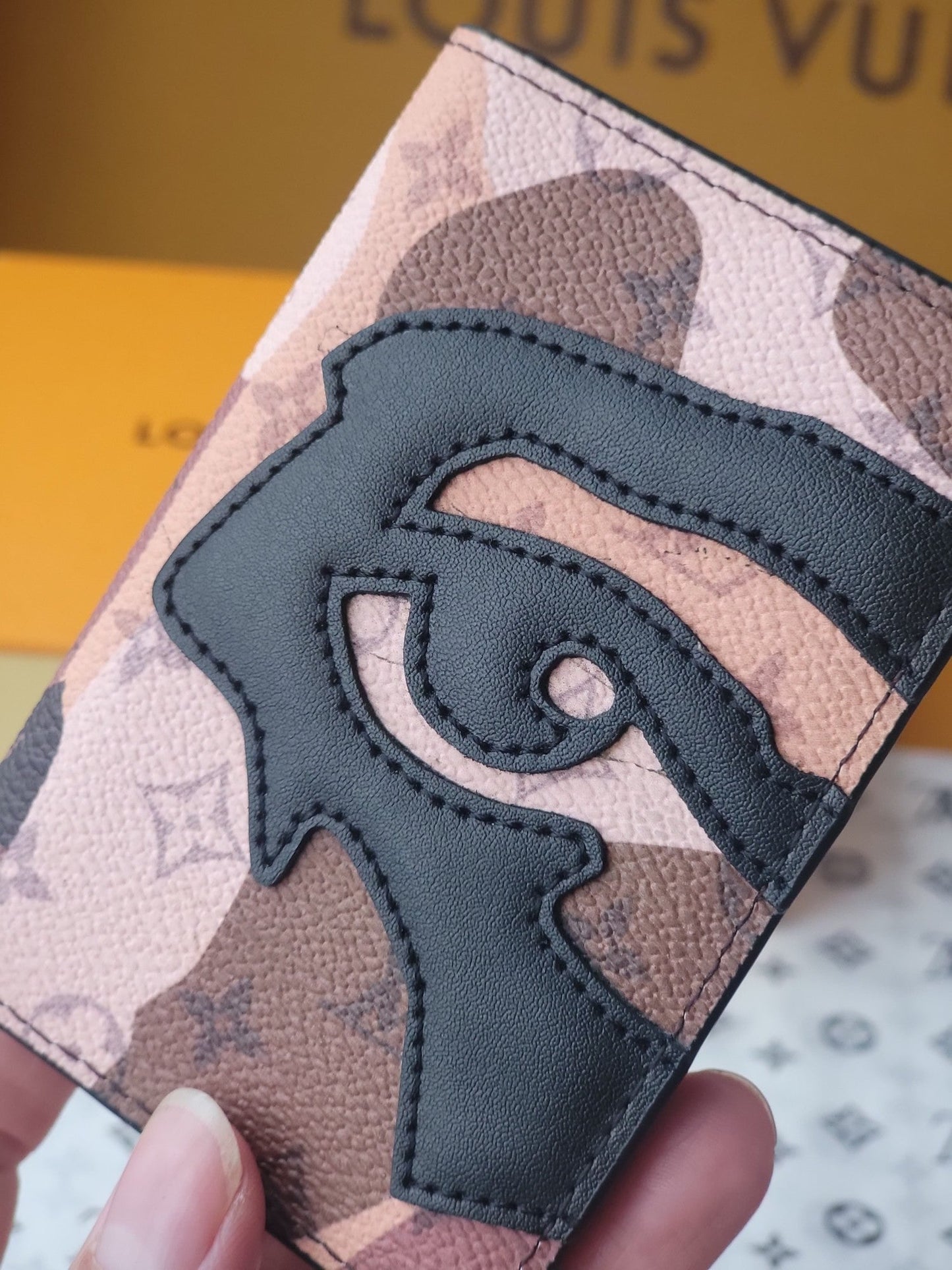 LV M82574 Faces Pocket Organizer Brown Monogram Canvas & Cowhide mysite