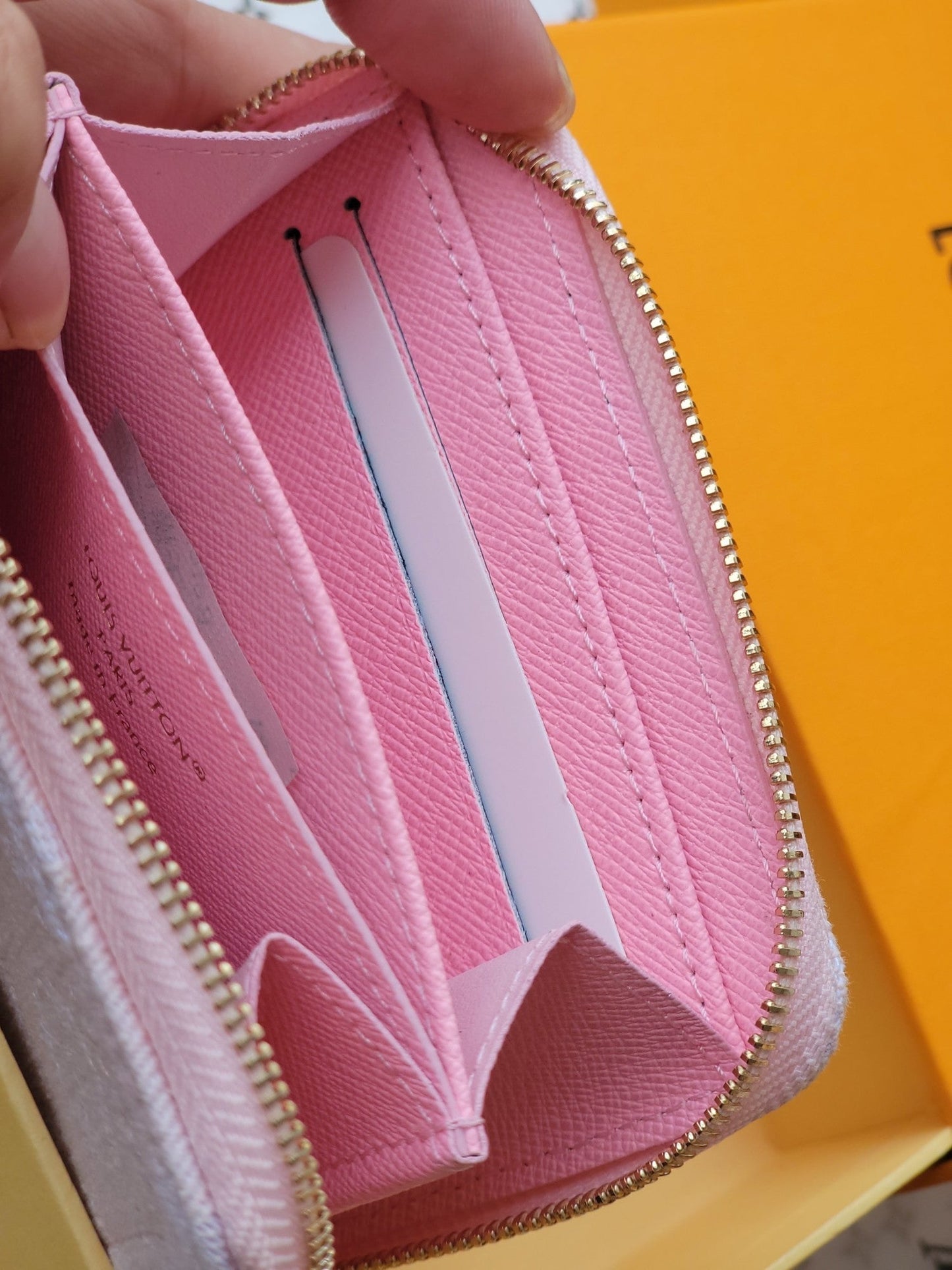 LV Zippy Coin Purse Pink Monogram Denim - Light GHW mysite