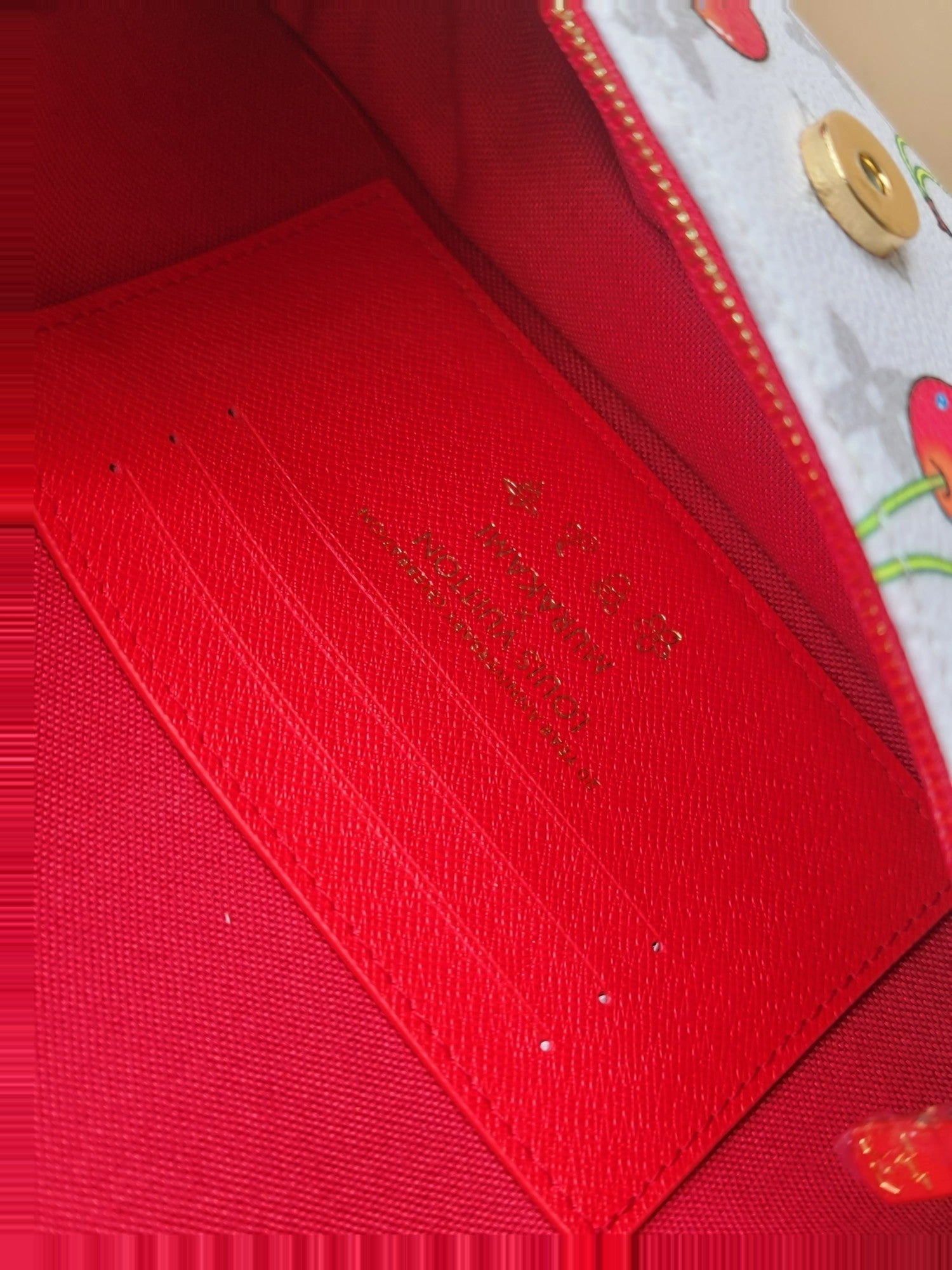 LV x TM M14239  Wallet On Chain Ivy White Monogram cherry Canvas GHW mysite