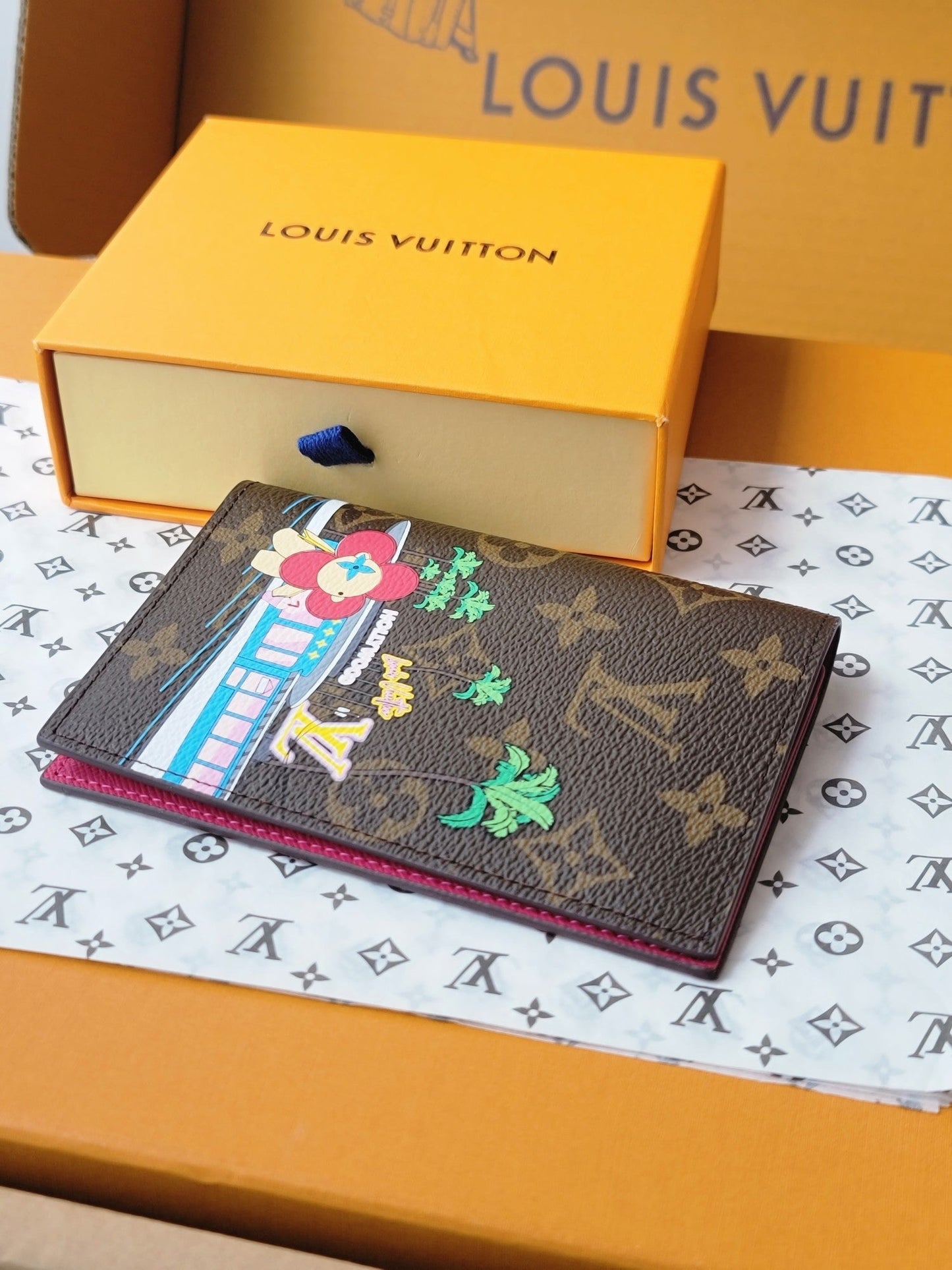 LV Passport Cover Pink Monogram Vivienne Fuchsia mysite