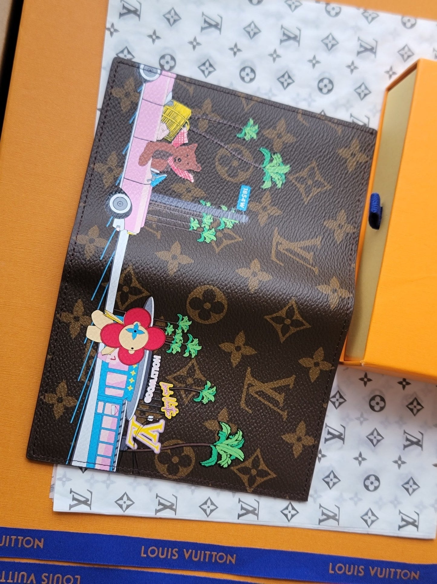 LV Passport Cover Pink Monogram Vivienne Fuchsia mysite
