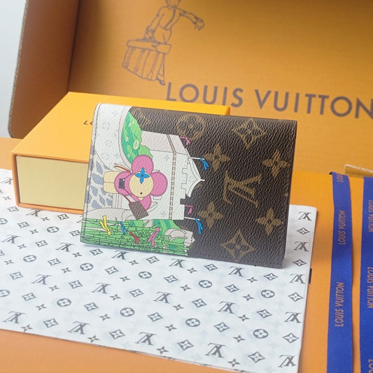 LV Passport Cover Blue Monogram Vivienne Myosotis mysite