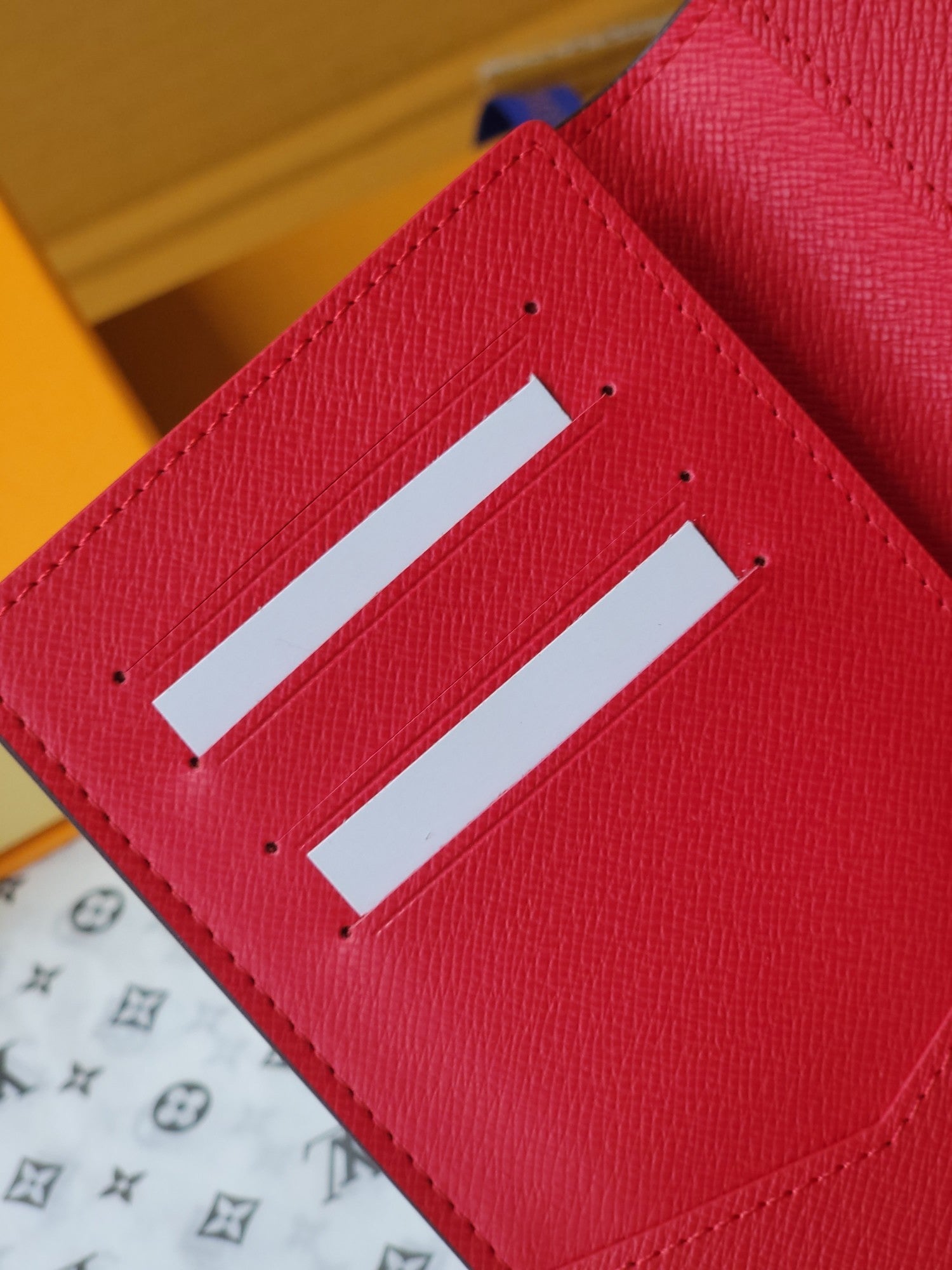 LV Passport Cover Red Monogram Vivienne Paris Lining mysite