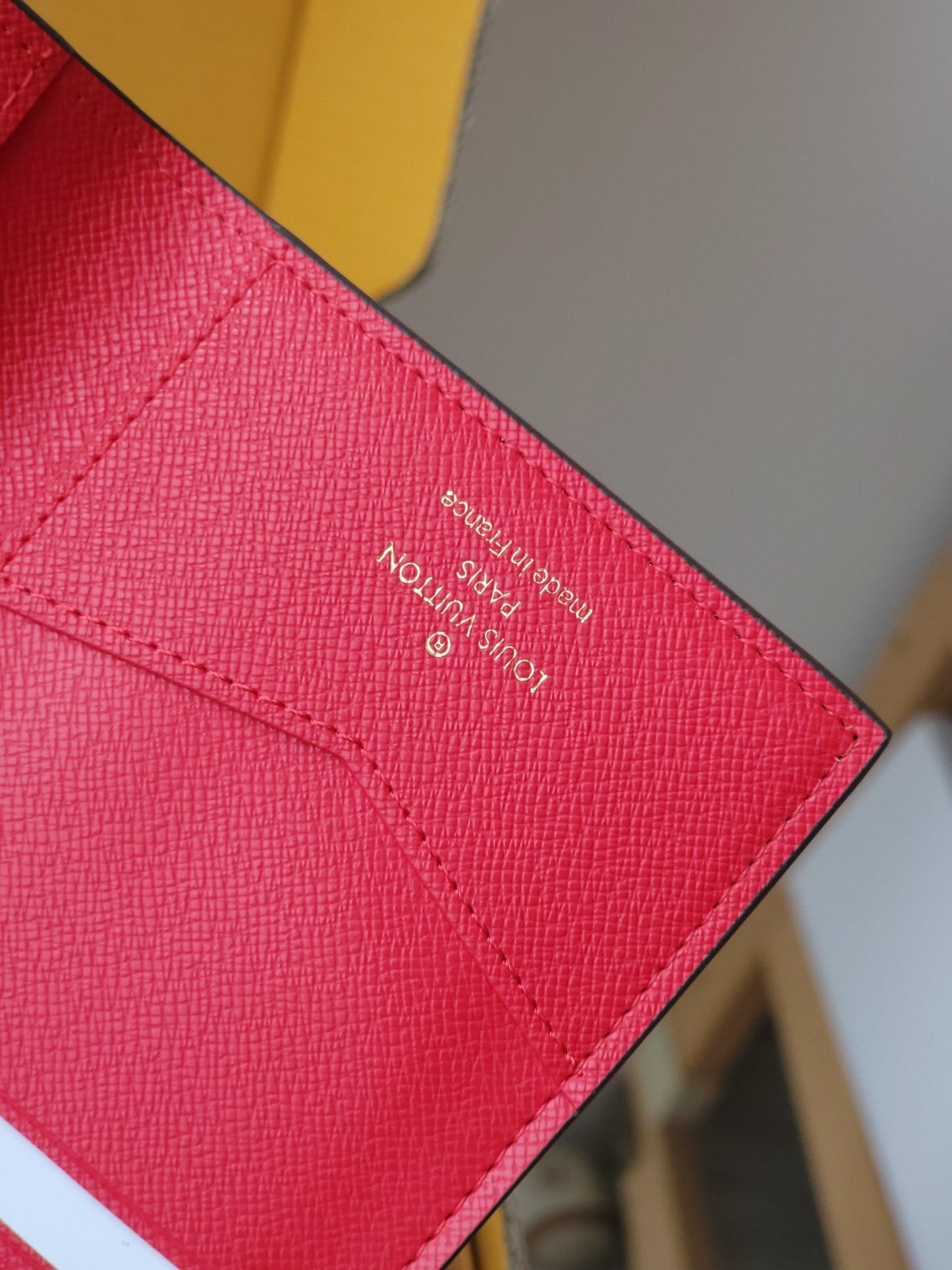 LV Passport Cover Red Monogram Vivienne Paris Lining mysite