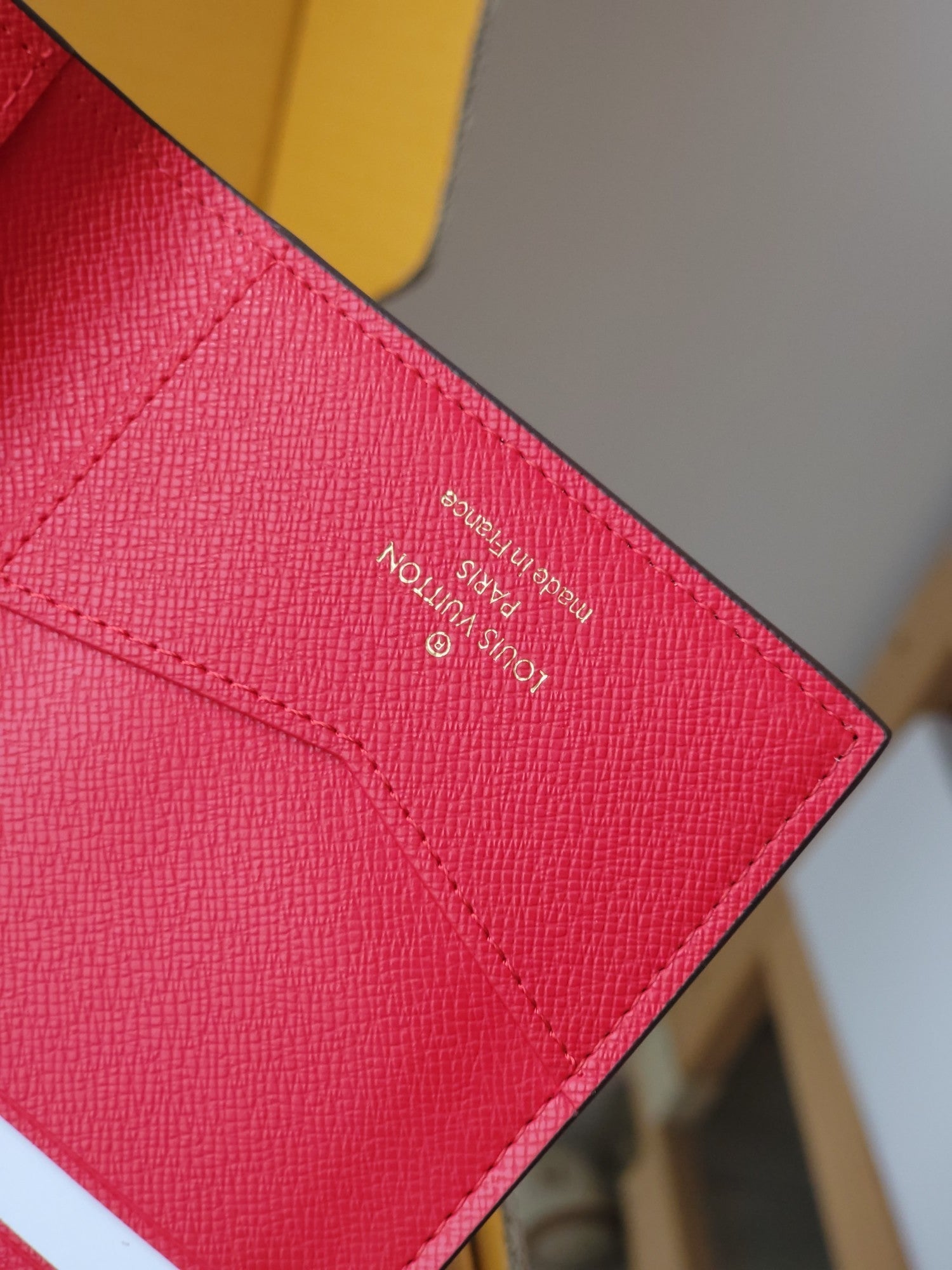 LV Passport Cover Red Monogram Vivienne Paris Lining mysite