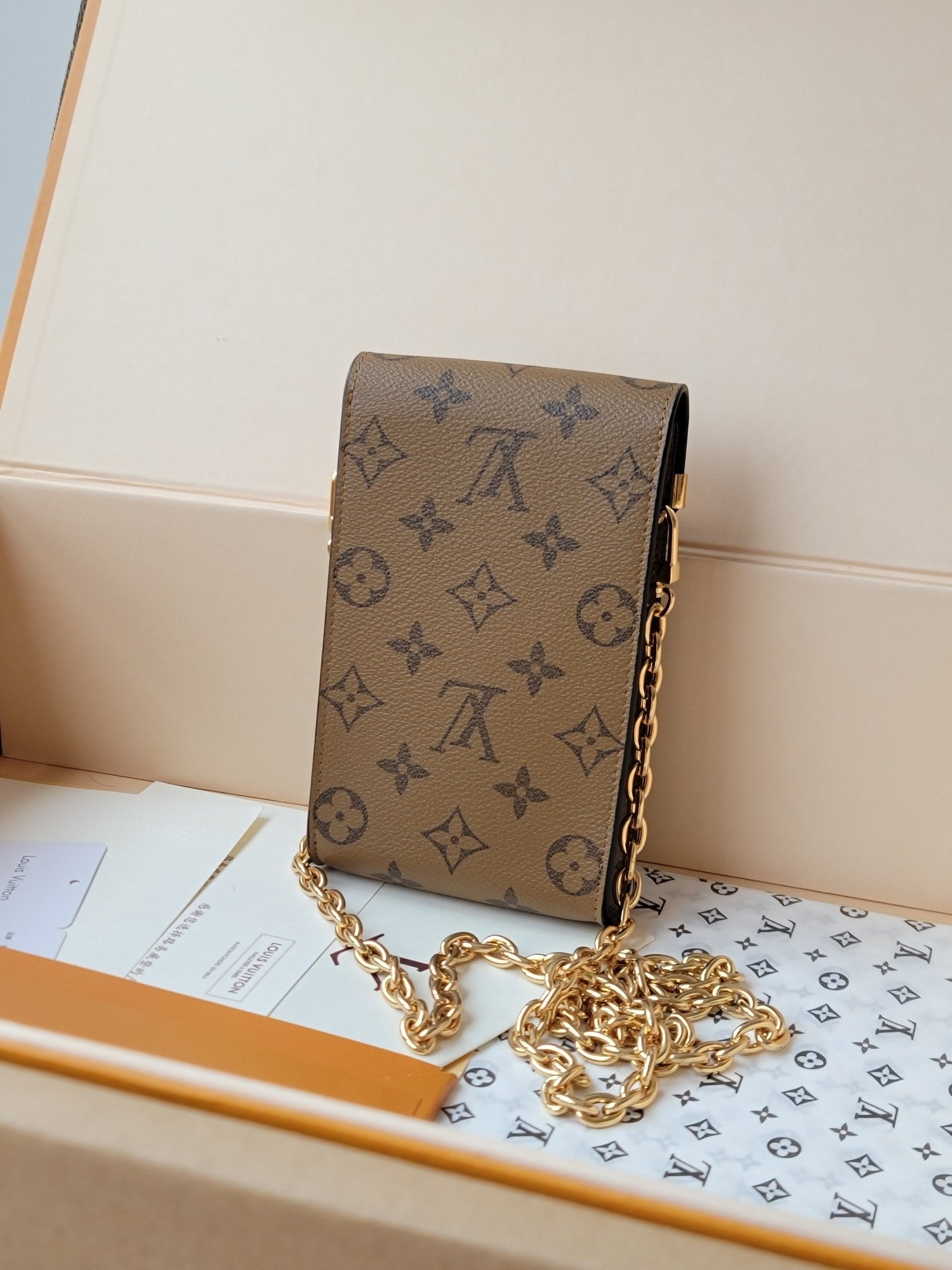 LV Phone Pouch Métis Light Brown Monogram Canvas GHW mysite