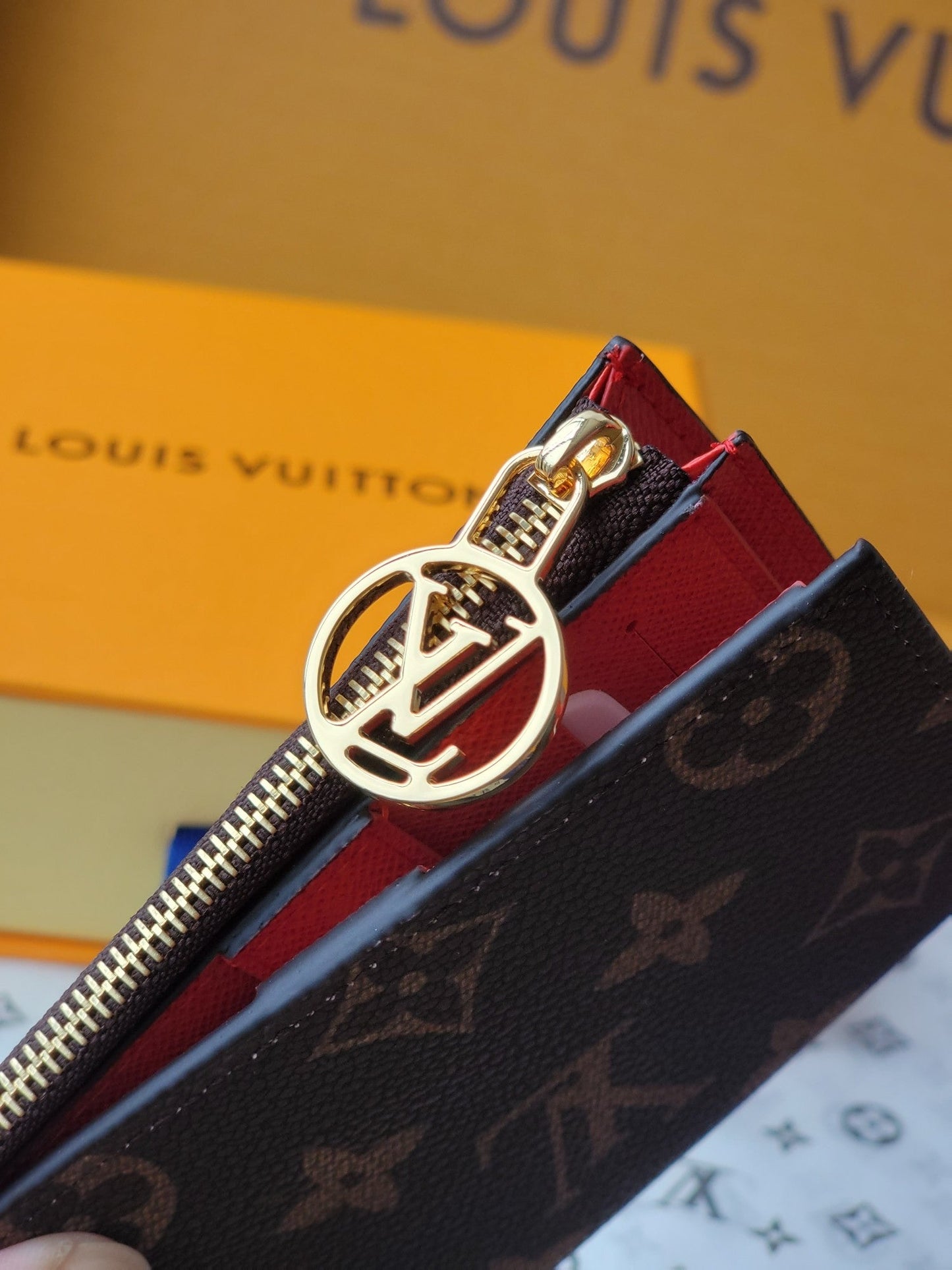 LV x TM Lisa Wallet  Brown Monogram Canvas With Cherry Motif mysite