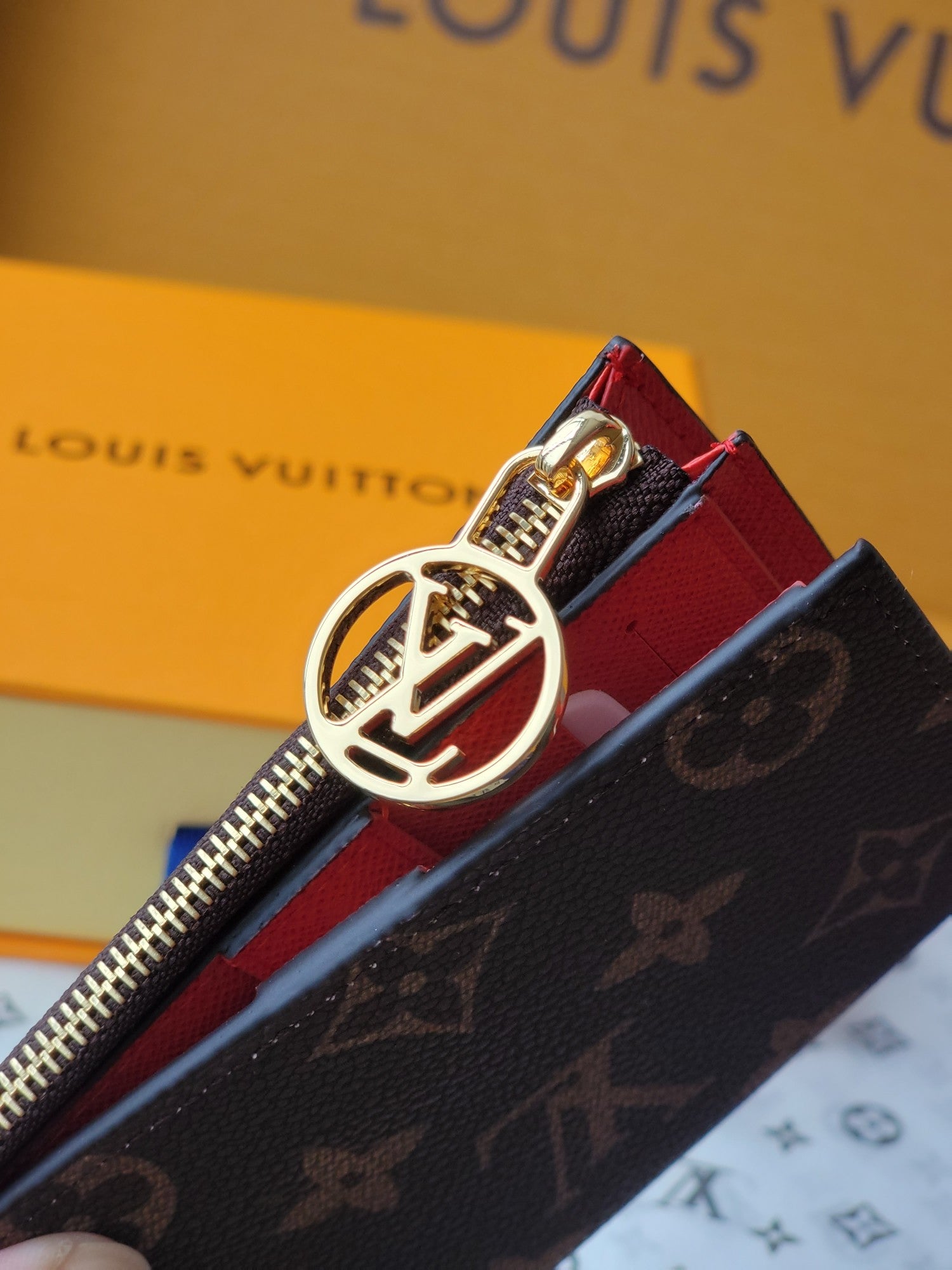 LV x TM Lisa Wallet  Brown Monogram Canvas With Cherry Motif mysite