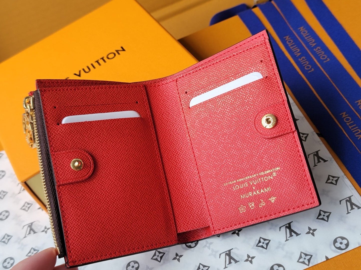 LV x TM Lisa Wallet  Brown Monogram Canvas With Cherry Motif mysite