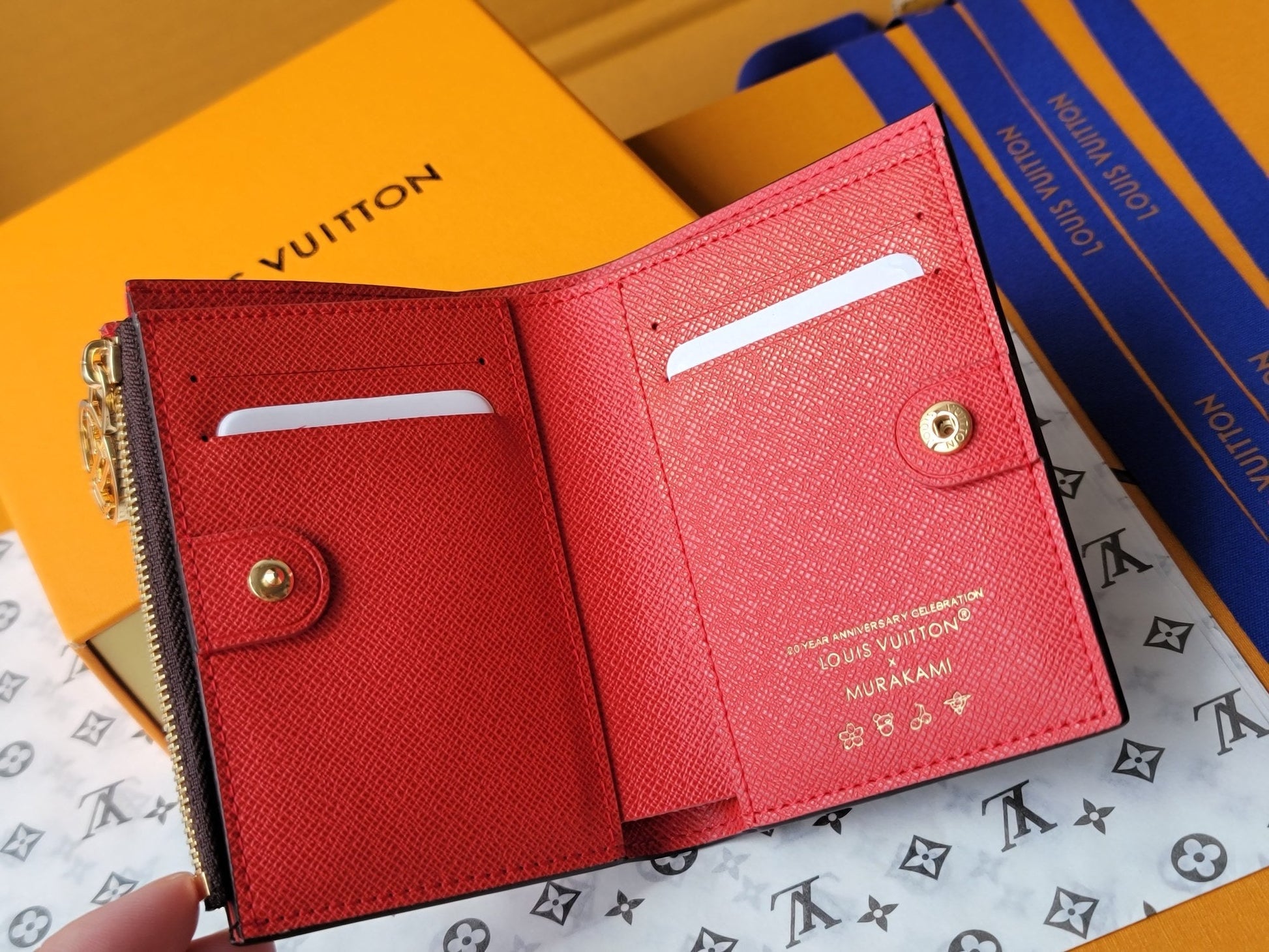 LV x TM Lisa Wallet  Brown Monogram Canvas With Cherry Motif mysite