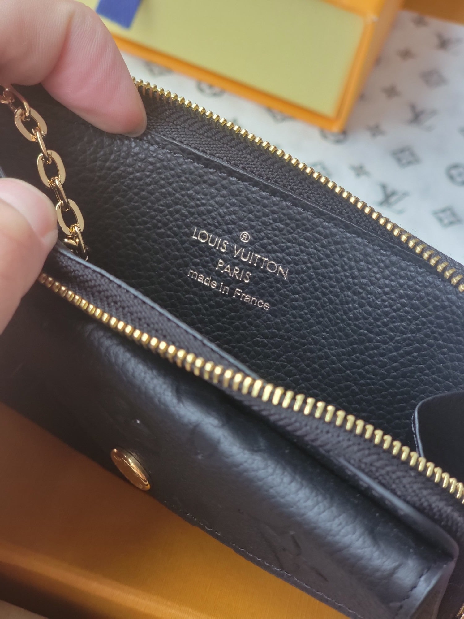 LV Card Holder Recto Verso Black Monogram Empreinte Cowhide GHW mysite