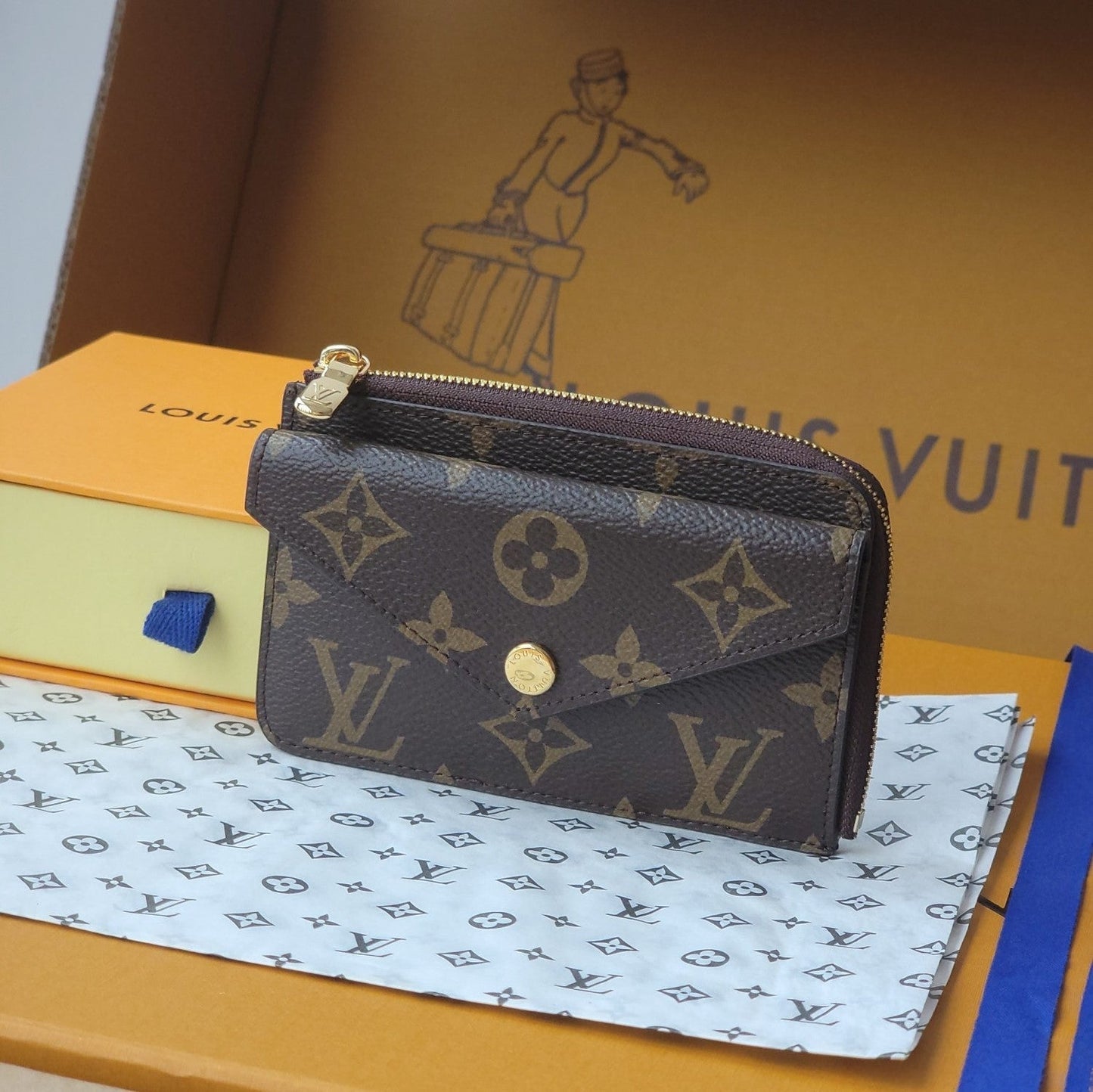 LV Card Holder Recto Verso Brown Monogram Canvas & Cowhide GHW mysite