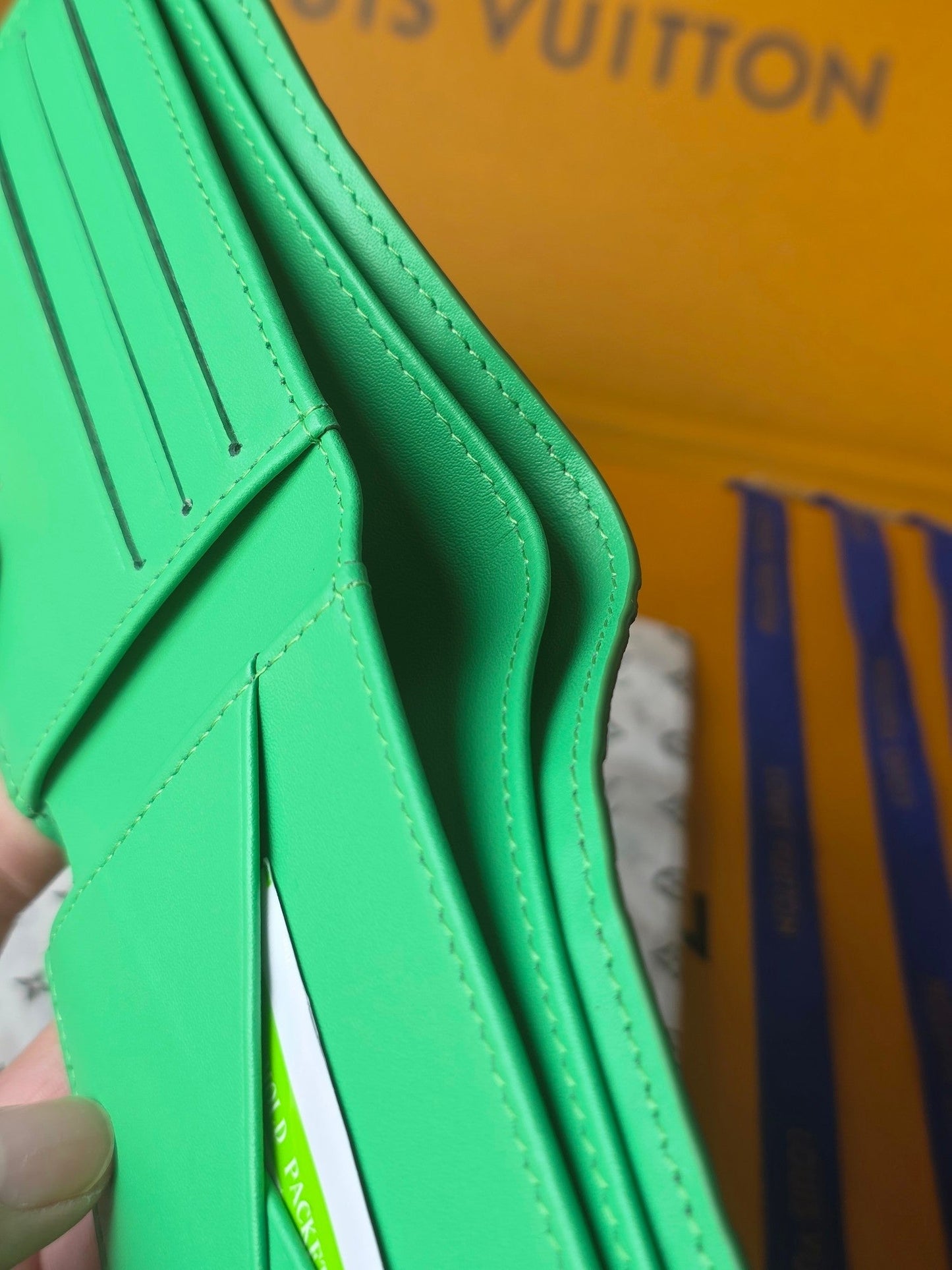 LV M25998 Multiple Wallet  Bamboo Green Taurillon Monogram leather mysite