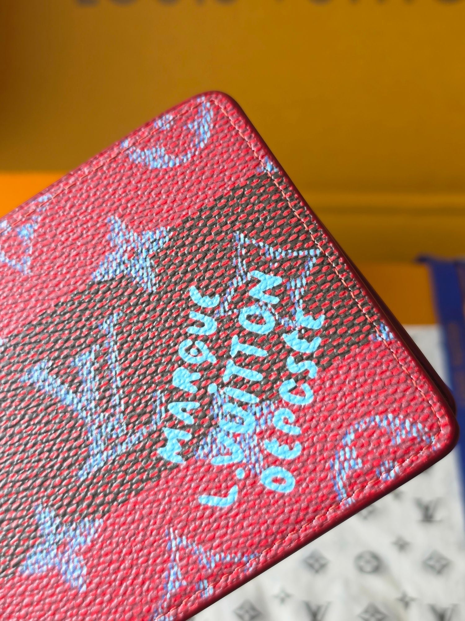 LV M25795 Multiple Wallet Red Black Cowhide mysite