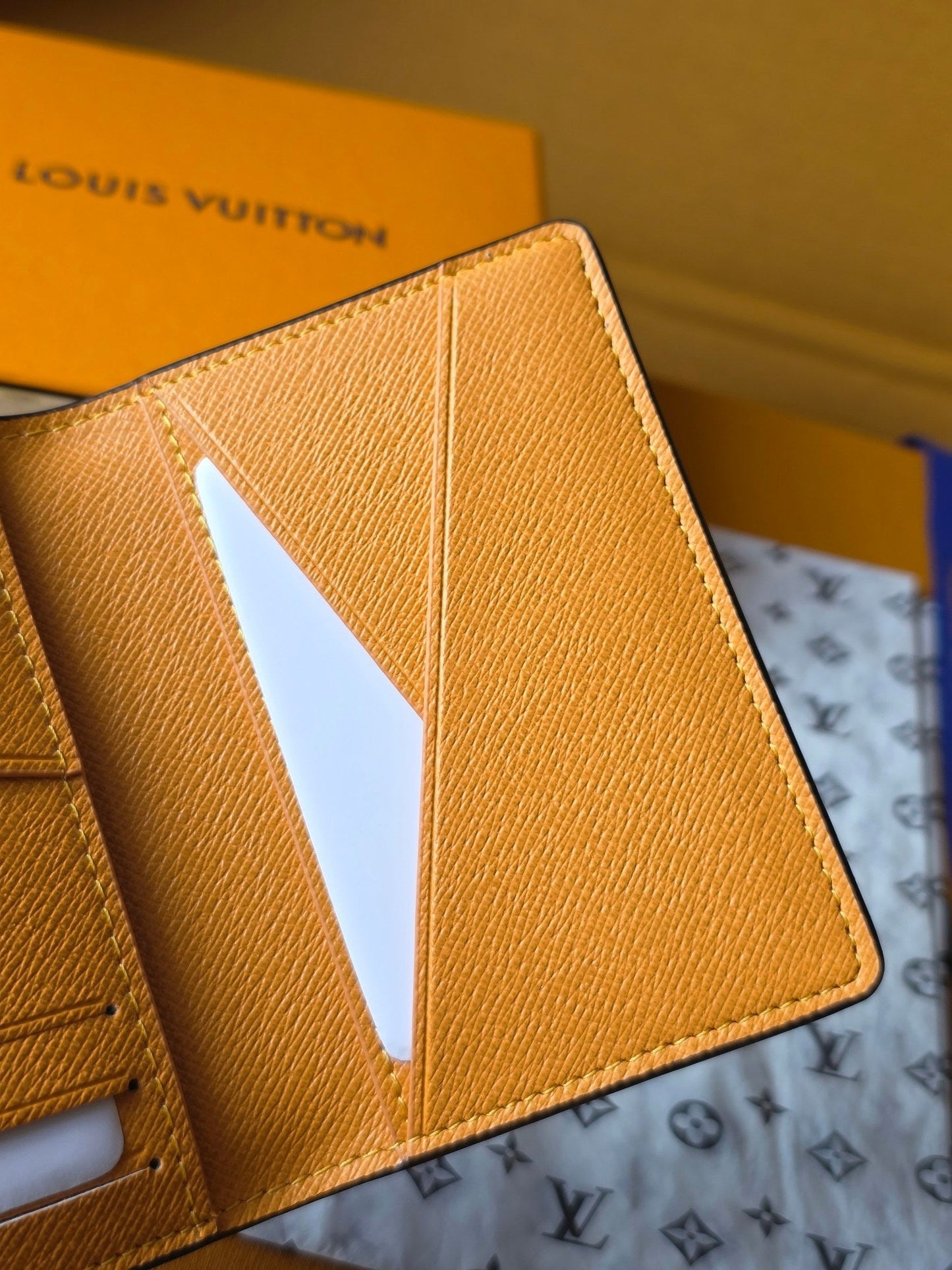 LV Pocket Organizer Dark Blue Teal Green Cowhide mysite