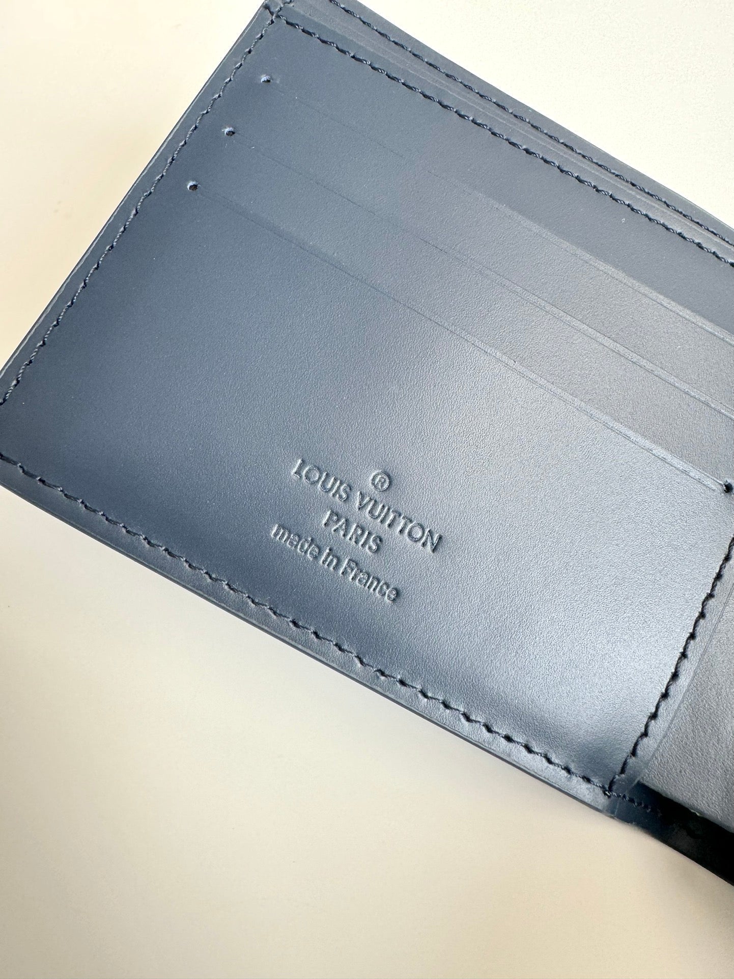 LV M82323 Multiple Wallet Navy Blue Monogram Cowhide Leather 221265 mysite