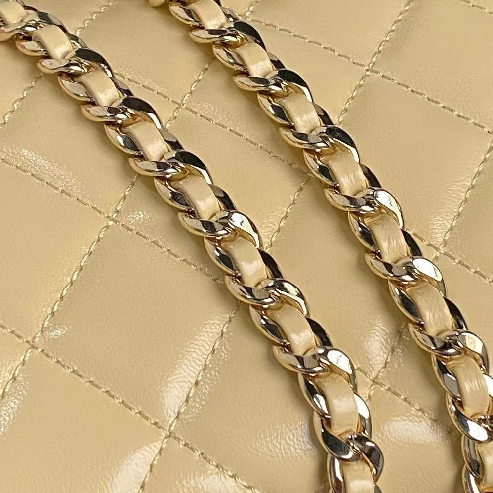 MEDIUM CAMERA BAG 23 IN BEIGE YELLOW LAMBSKIN GOLD HARDWARE mysite