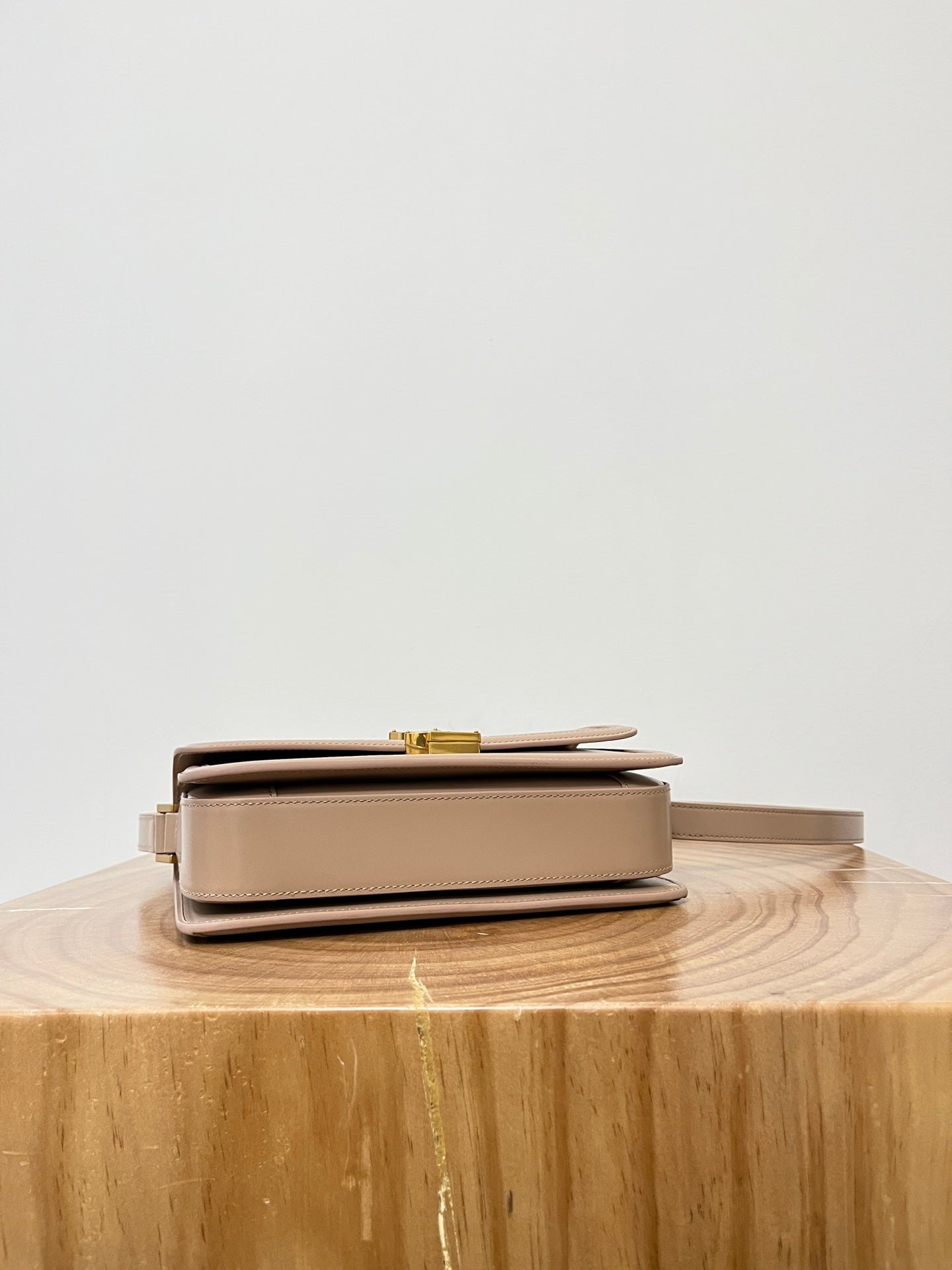 YSL Solferino Small Satchel Bag Pure Beige Gold Calfskin 339520 mysite