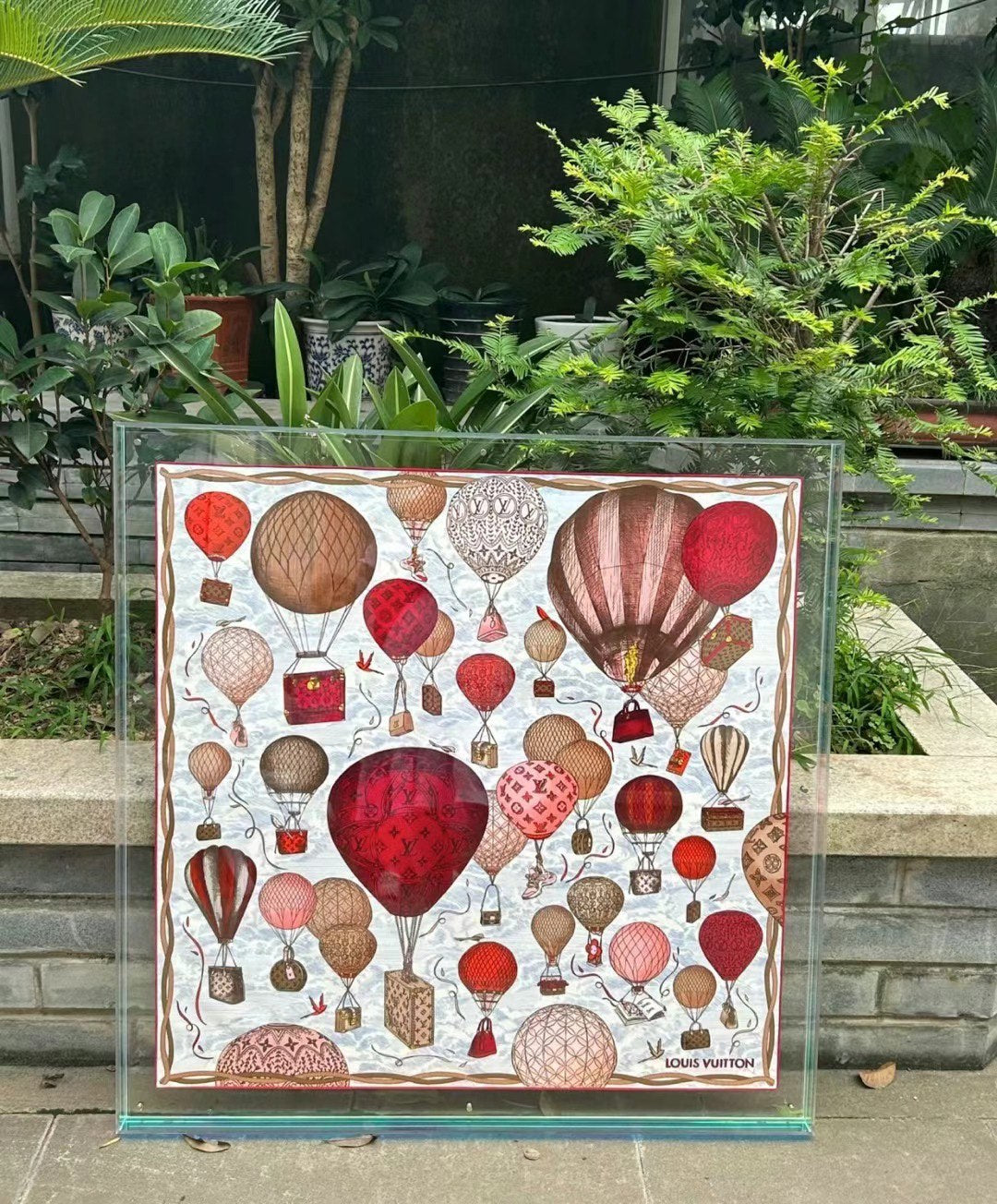 UP AND AWAY 70 CM SQUARE SILK SCARF COLORFUL 399801 mysite