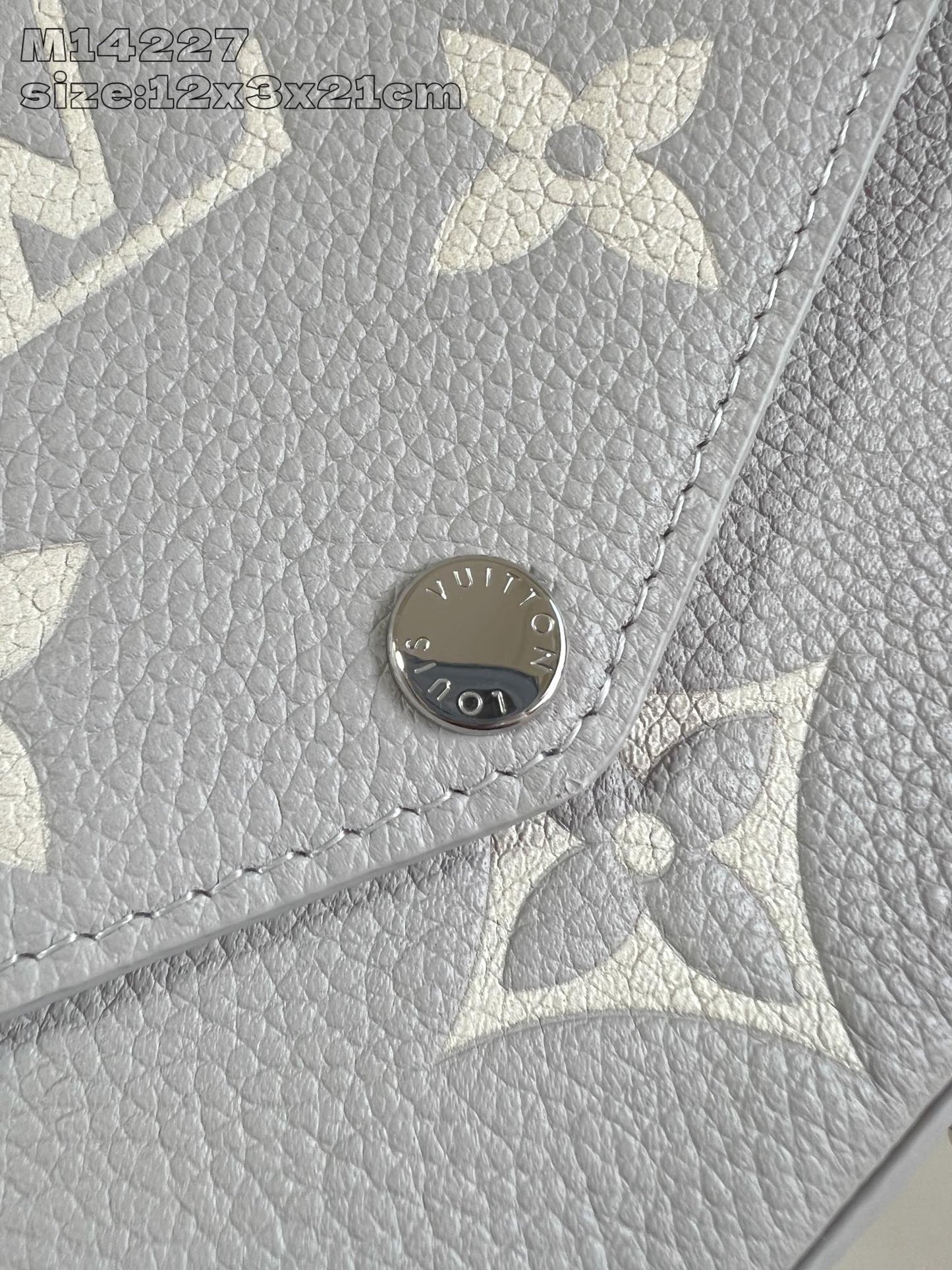 LV Pochette Felicie Brume Gray Monogram Cowhide 205525 mysite