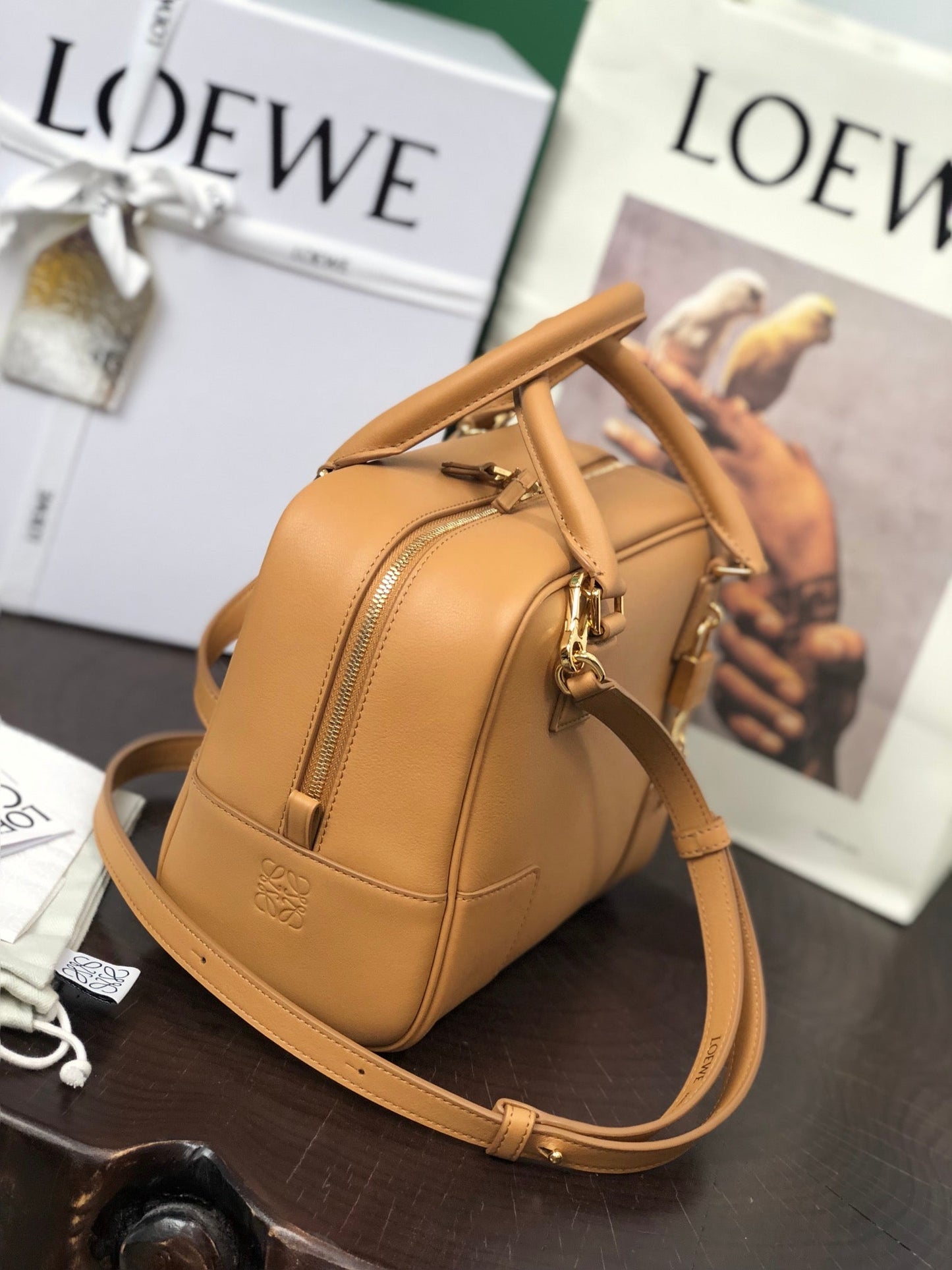 LOE AMAZONA 19 BAG IN WARM DESERT NAPPA CALFSKIN mysite