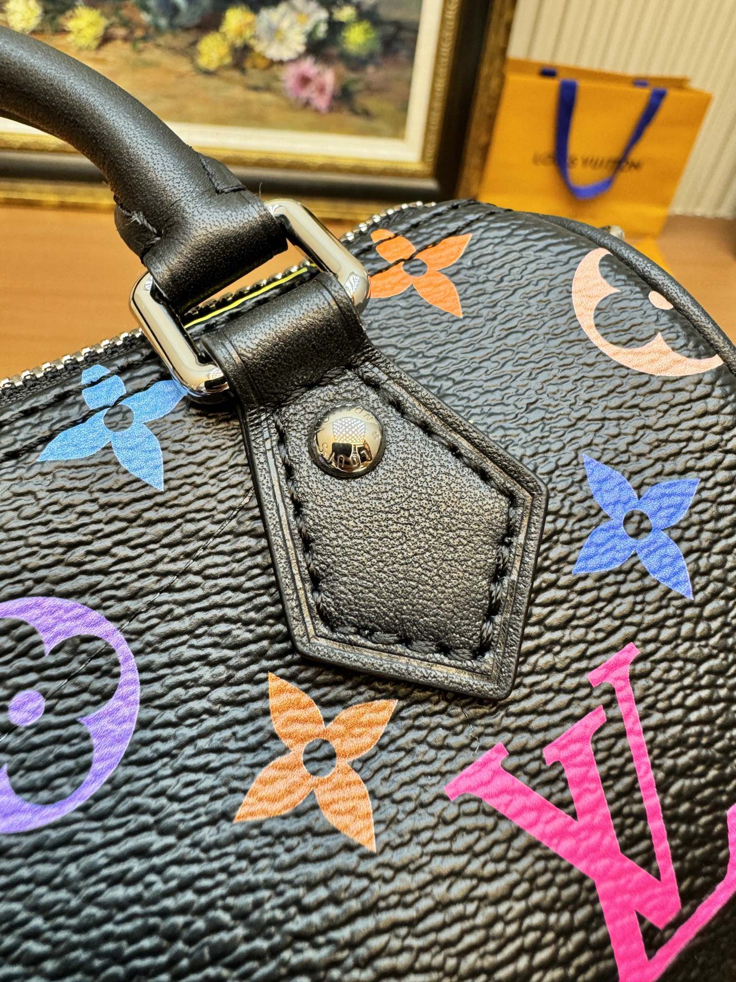 LV Nano Speed 16cm Black Multicolore Monogram Canvas 206013 mysite