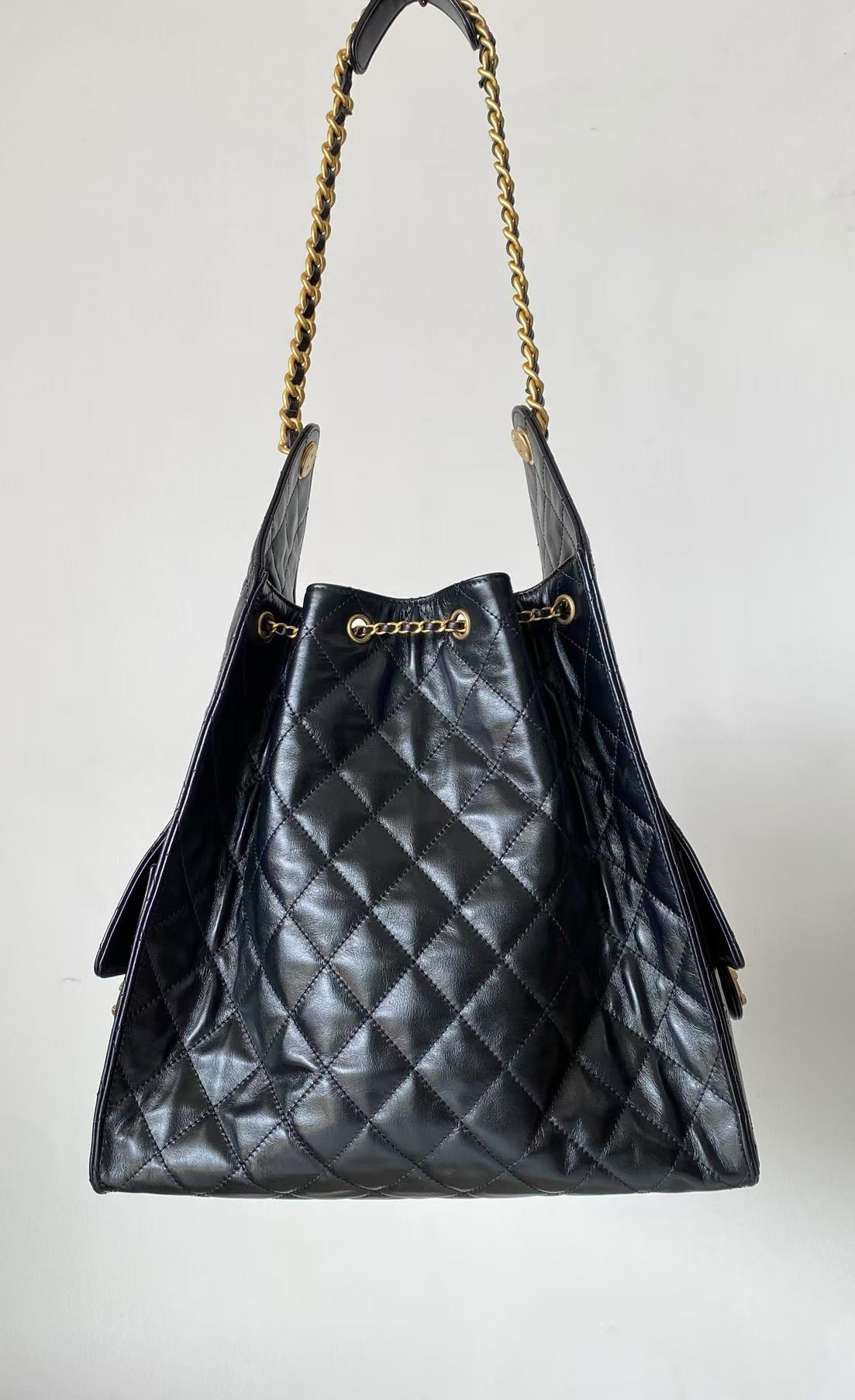 CC 25C Hobo Bags 40cm Black Calfskin mysite