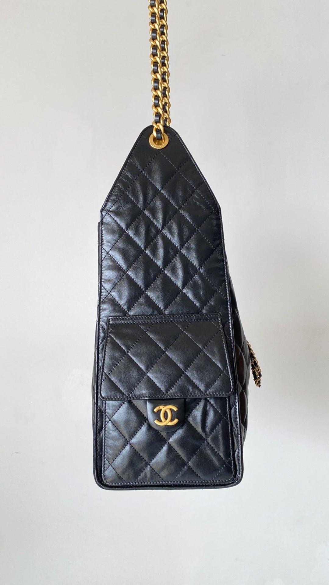 CC 25C Hobo Bags 40cm Black Calfskin mysite