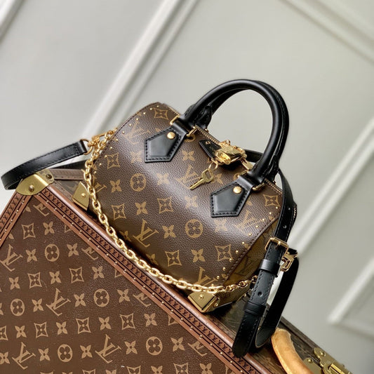 Lv Speedy Trunk 20 Black Brown Monogram mysite