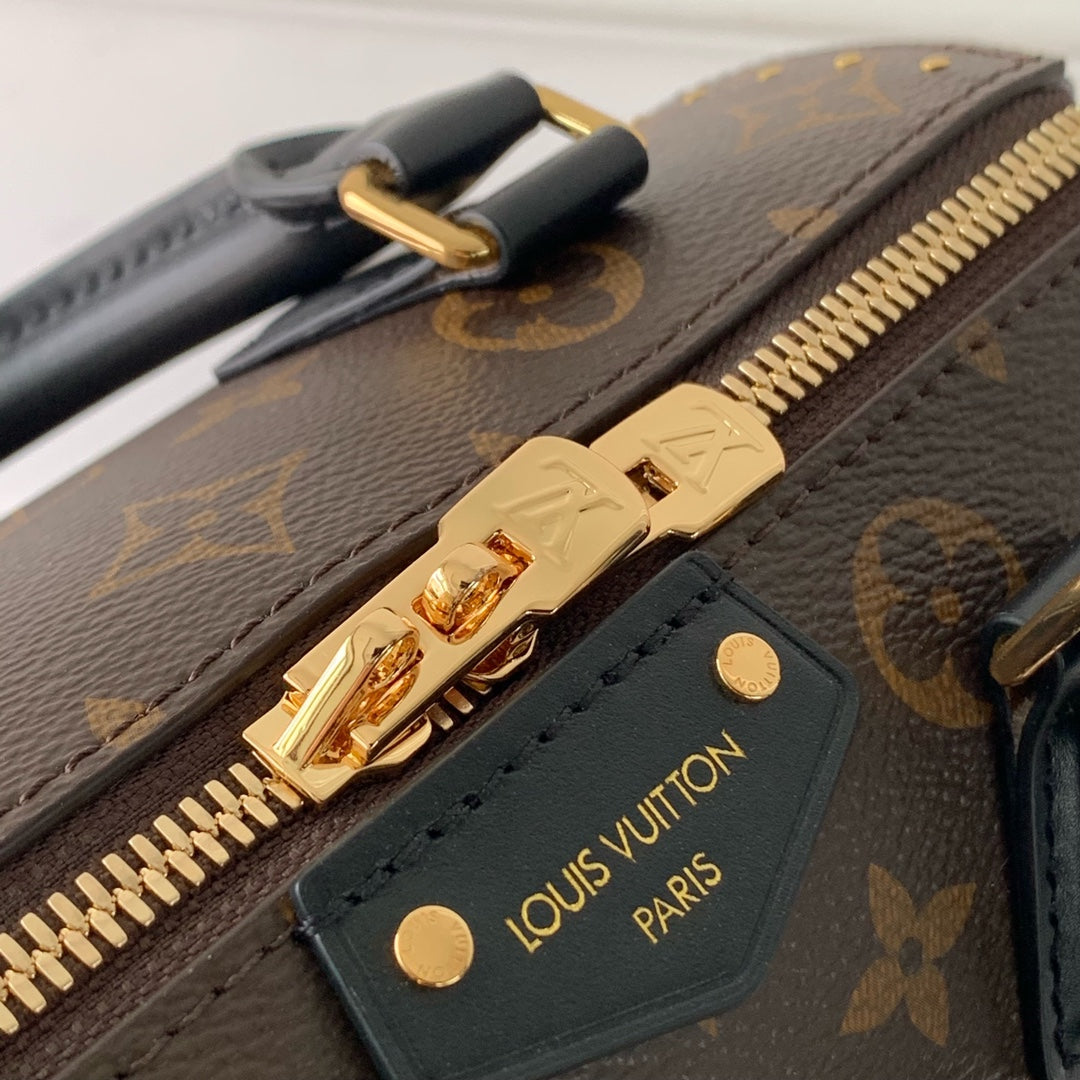 Lv Speedy Trunk 20 Black Brown Monogram mysite