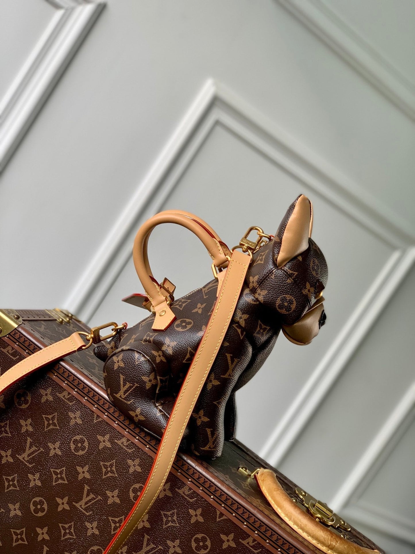 POOCH BAG 28 IN BROWN MONOGRAM CANVAS mysite