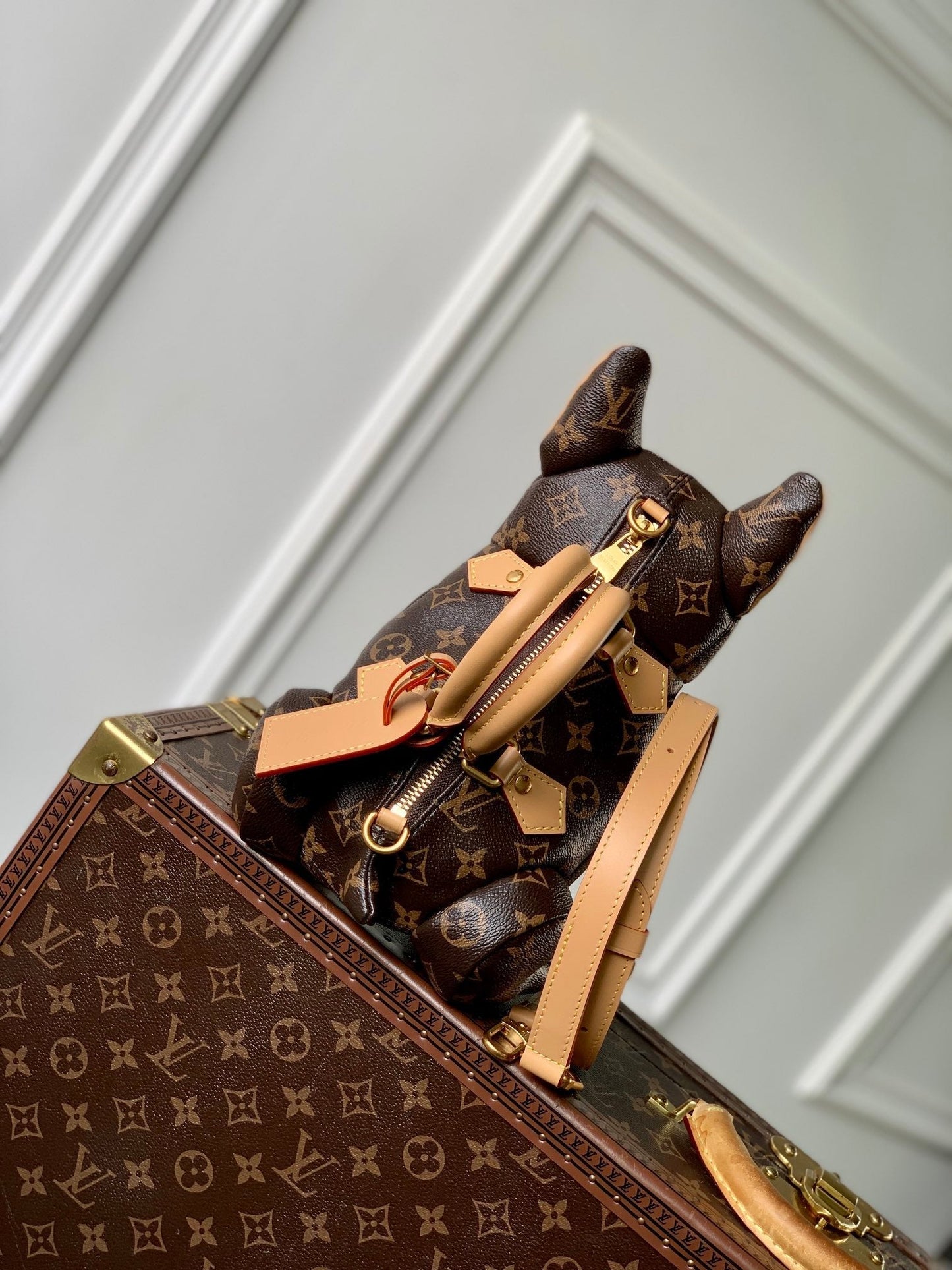 POOCH BAG 28 IN BROWN MONOGRAM CANVAS mysite