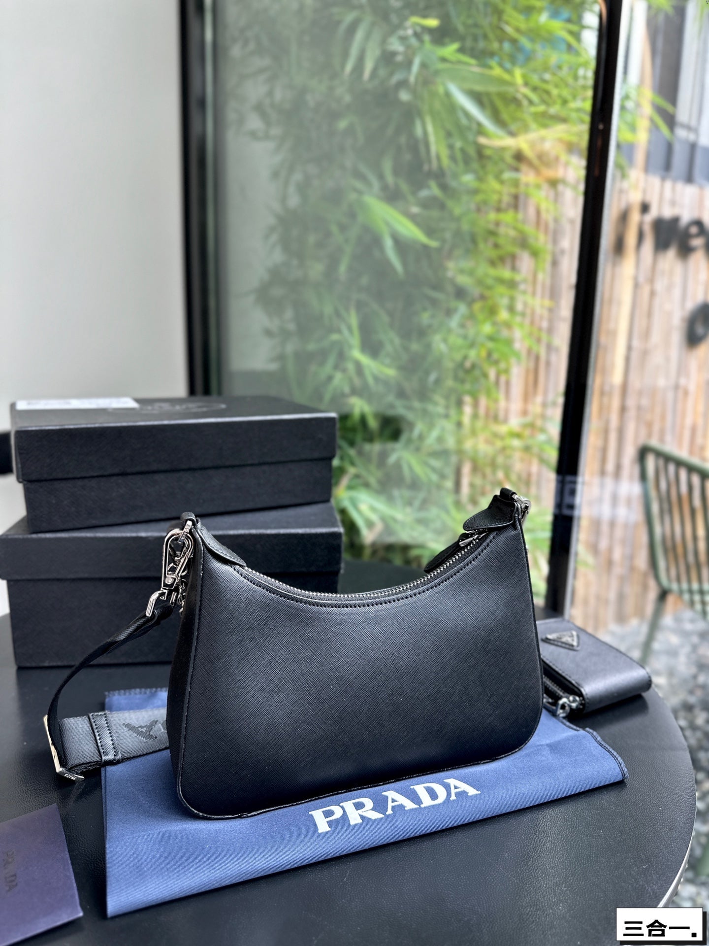 PRA 22 BAG IN BLACK SATIN WITH RHINSTONE SILVER HARDWARE mysite