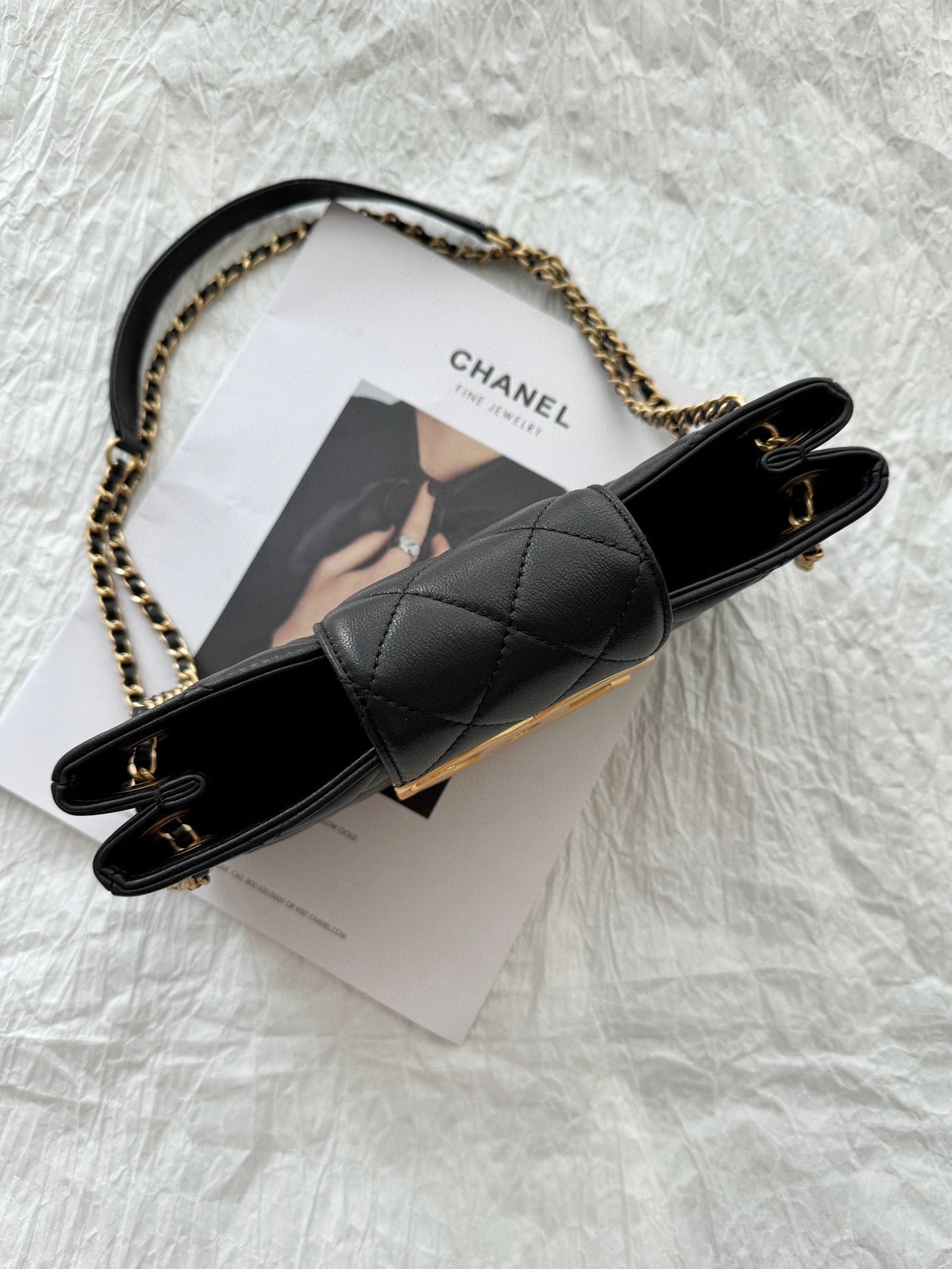 24c cc baguette bag black lambskin gold hardware mysite