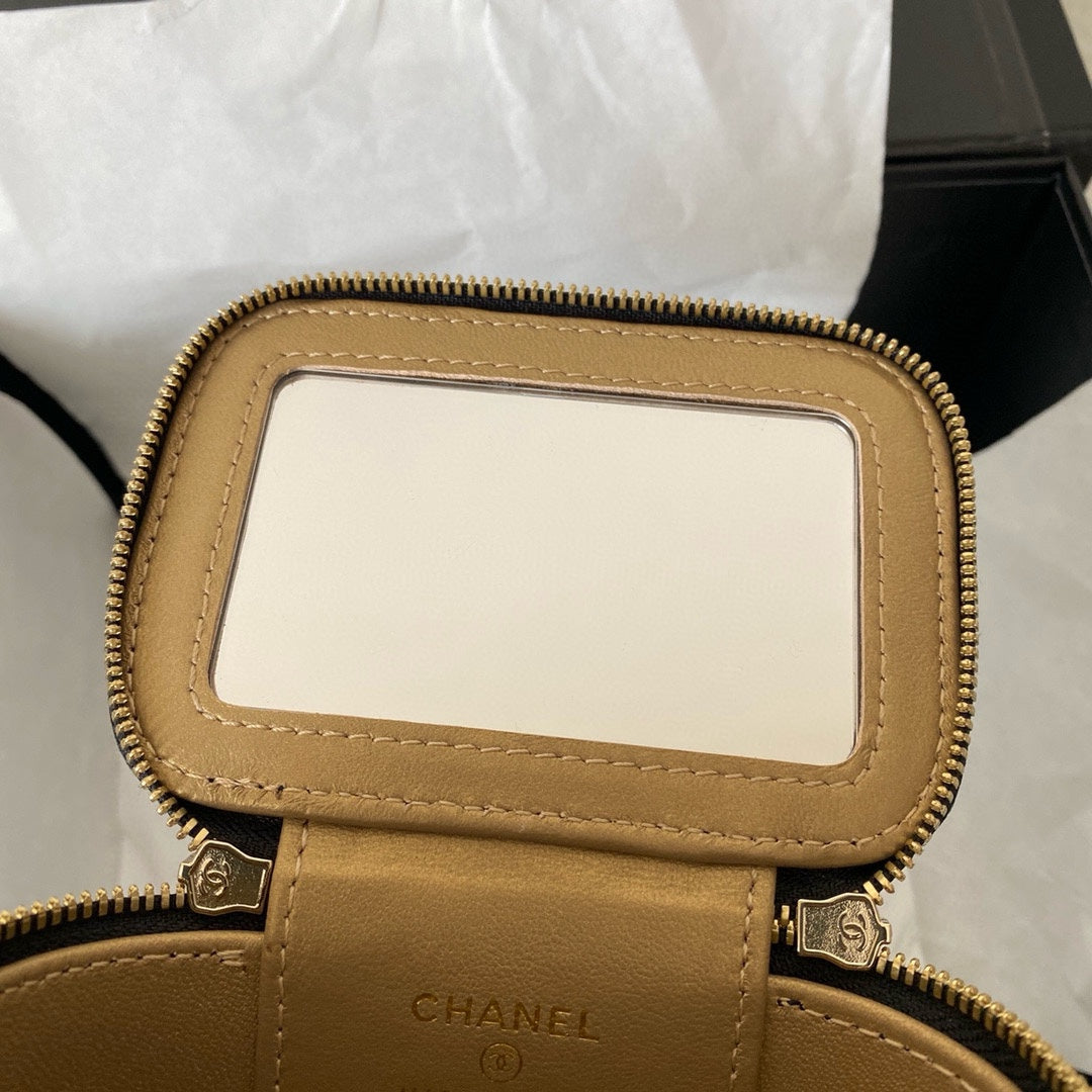 cc classic vanity bag 10cm black lambskin gold hardware mysite