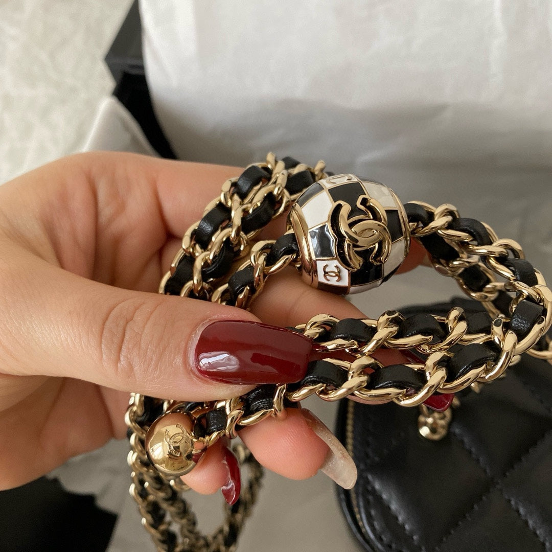 cc classic vanity bag 10cm black lambskin gold hardware mysite