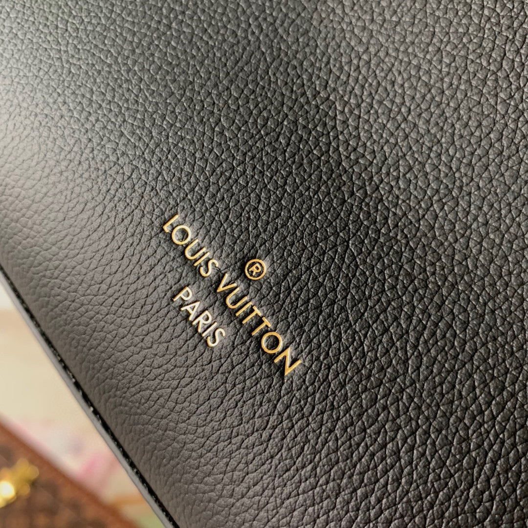 LV Lock&Go Bag Black Gold Cowhide 240844 mysite