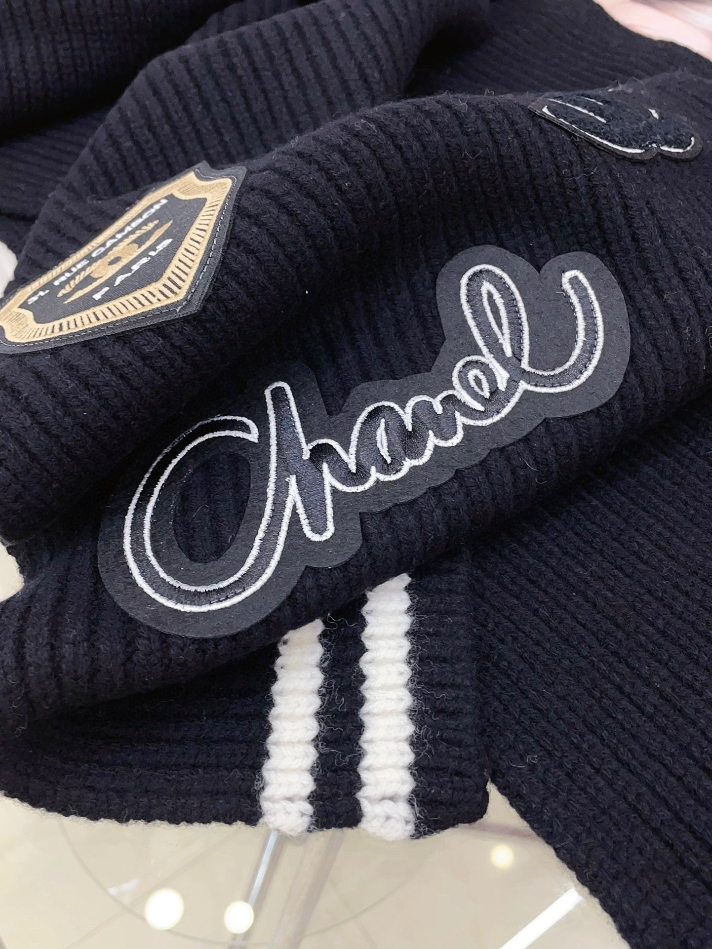 SCARF 180 CM IN BLACK PURE CASHMERE WITH STICKER 389998 mysite