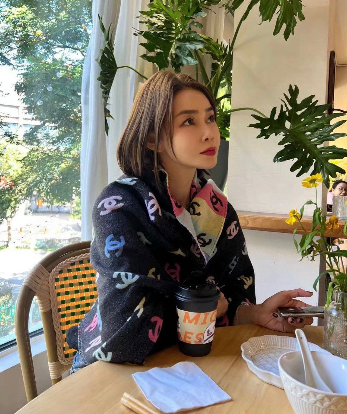 RAINBOW SCARF 180 CM IN COLORFUL CASHMERE AND WOOL 390961 mysite