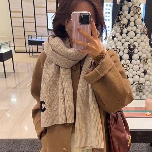 SCARF 190 CM IN DESERT BROWN CASHMERE 393185 mysite