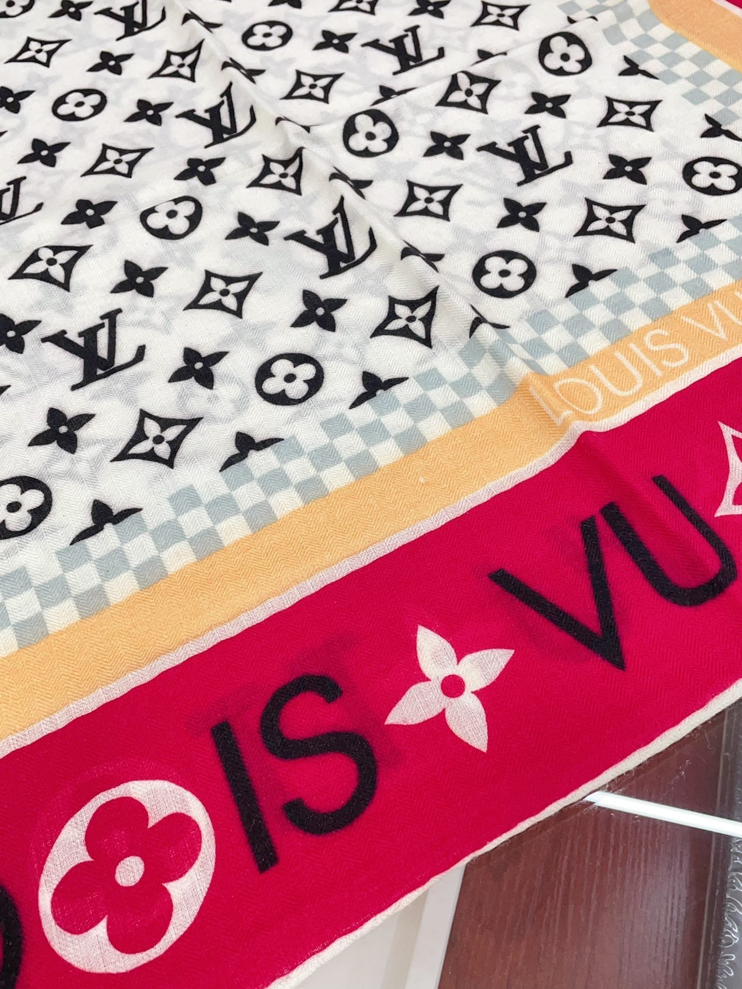 MONOGRAM INFINITY 135 CM SQUARE SILK SCARF COLORFUL 398265 mysite