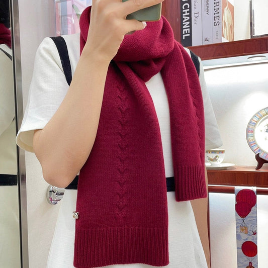 SCARF 180 CM IN RUBY RED CASHMERE 398266 mysite