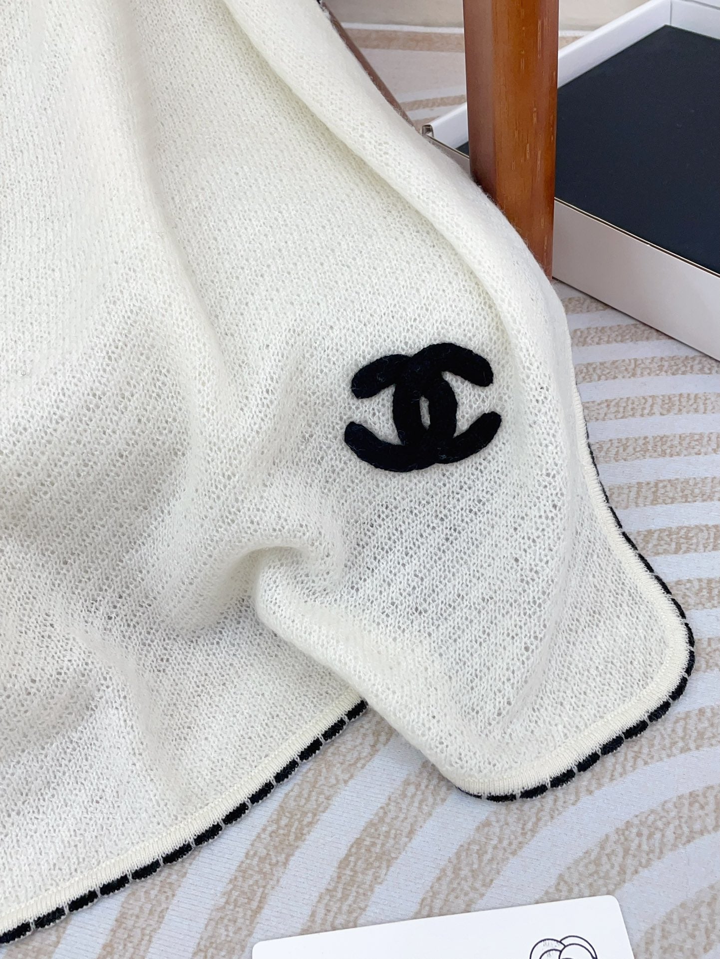 CC Scarf 190 CM In White Cashmere 419815 mysite