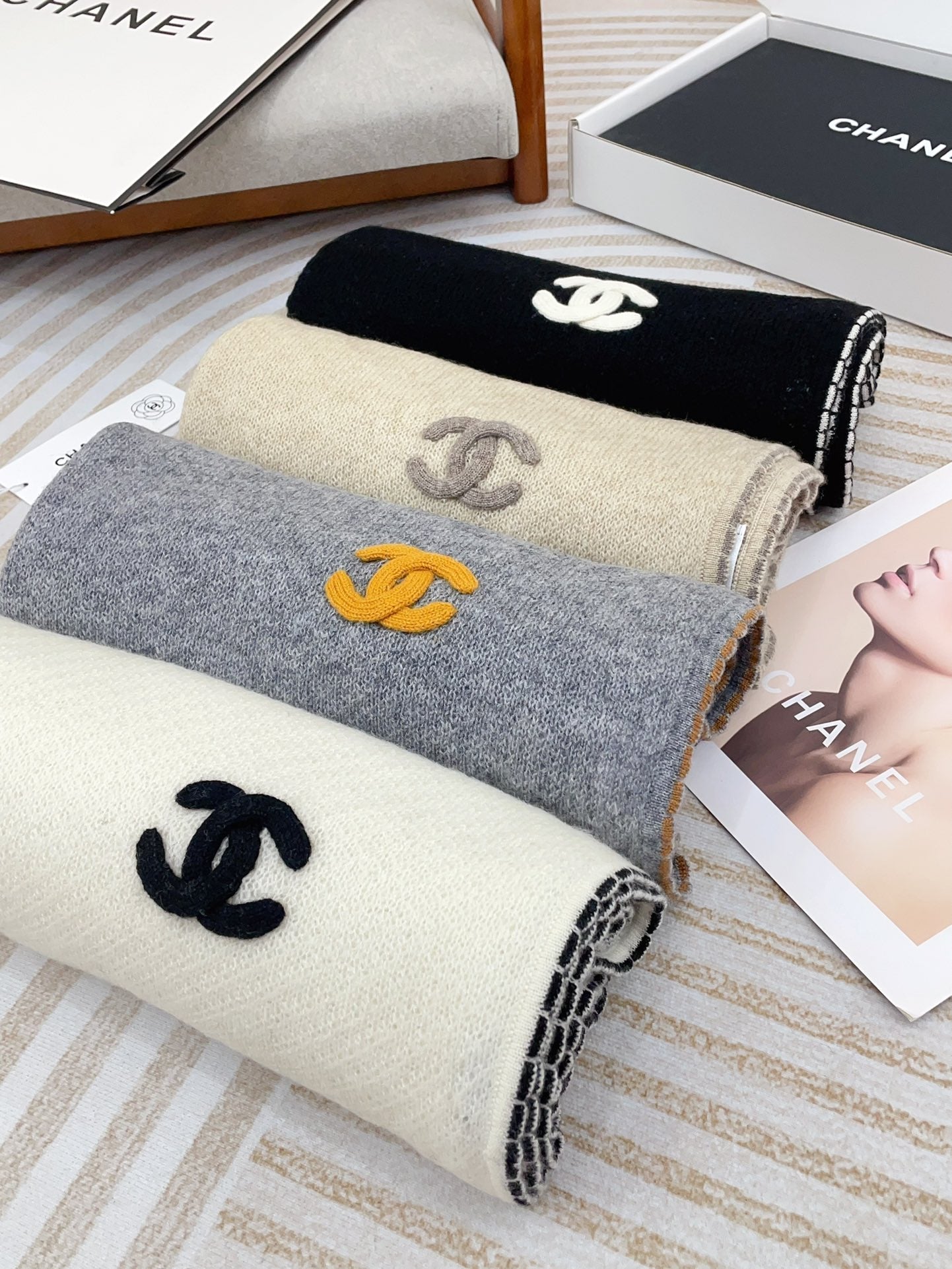 CC Scarf 190 CM In Grey Cashmere 419817 mysite