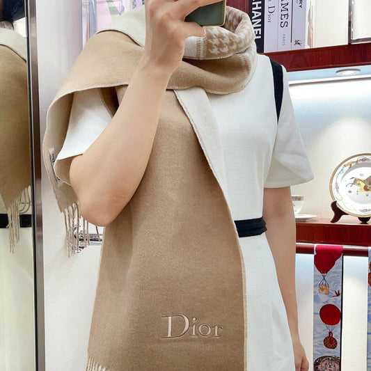 SCARF 180 CM IN CAMEL BEIGE CASHMERE 419820 mysite