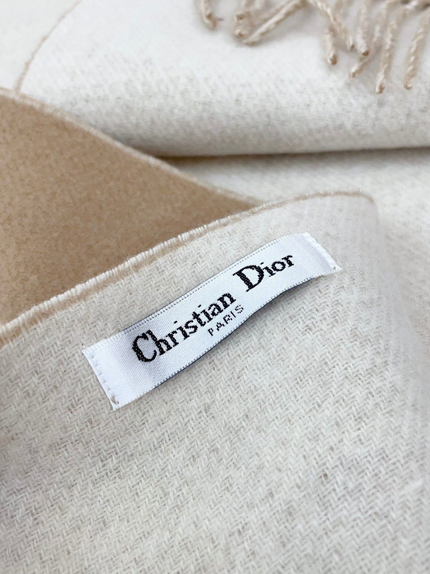 SCARF 180 CM IN CAMEL BEIGE CASHMERE 419820 mysite