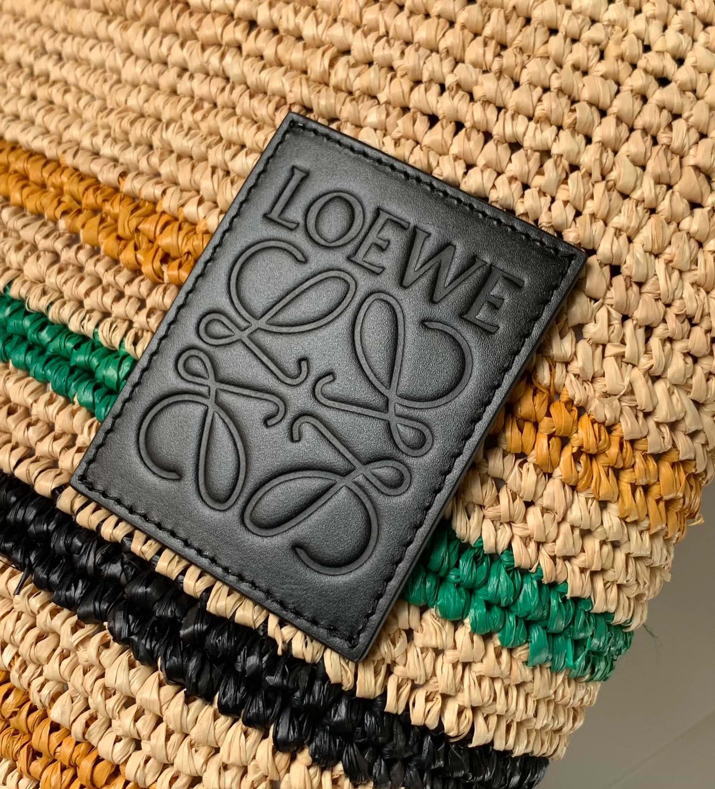 LOE 30 SLIT BAG IN COLORFUL RAFFIA AND CALFSKIN mysite