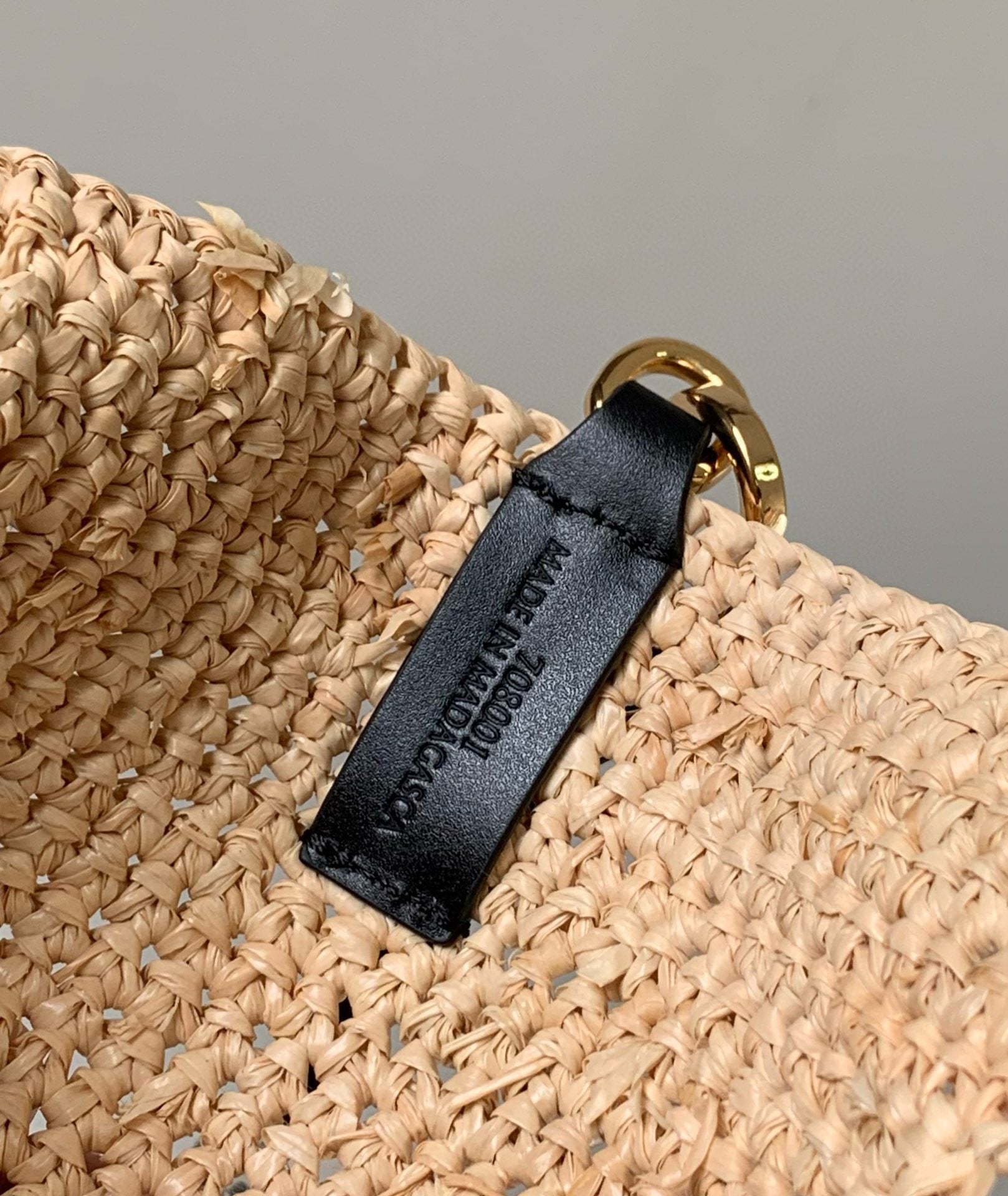 LOE 30 SLIT BAG IN COLORFUL RAFFIA AND CALFSKIN mysite