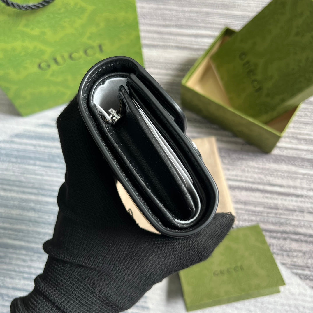 MINI WALLET 11 IN BLACK CALFSKIN mysite